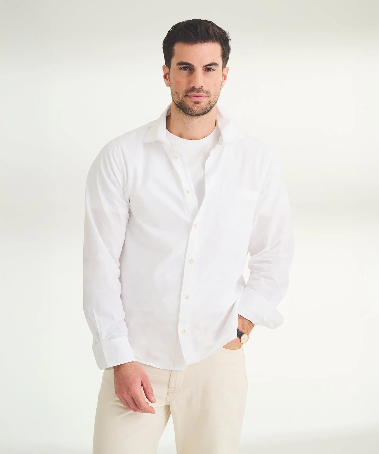 Cotton Button Down Shirt sold by Naadam product image thumbnail 2