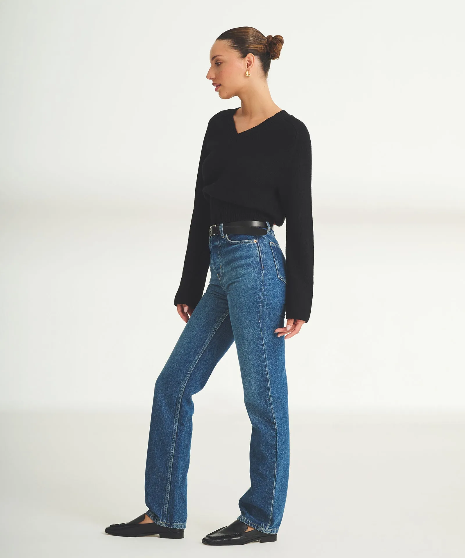 Cotton V-Neck Sweater sold by NAADAM product image thumbnail 5