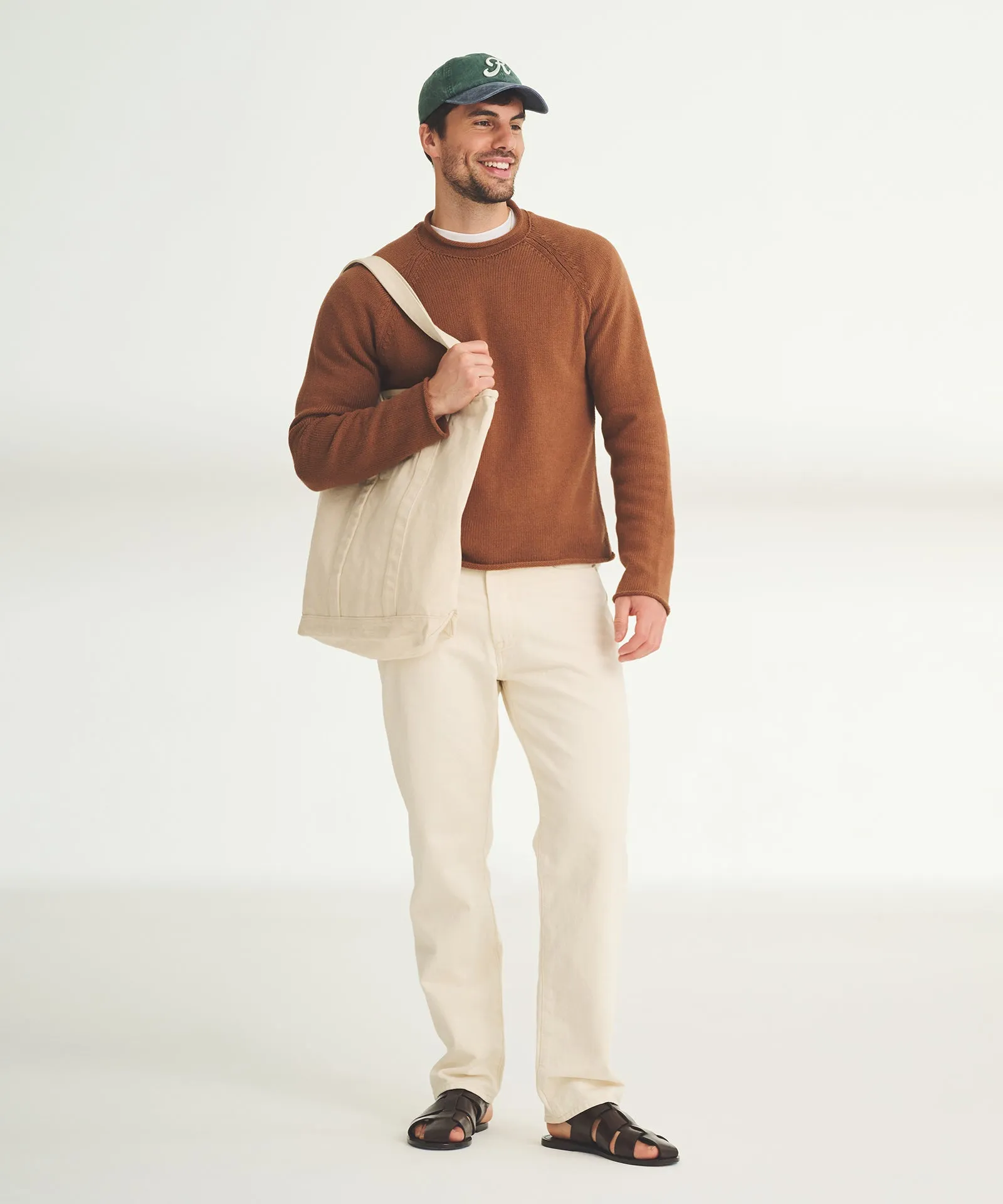 Cotton Relaxed Rollneck Sweater sold by Naadam product image thumbnail 4