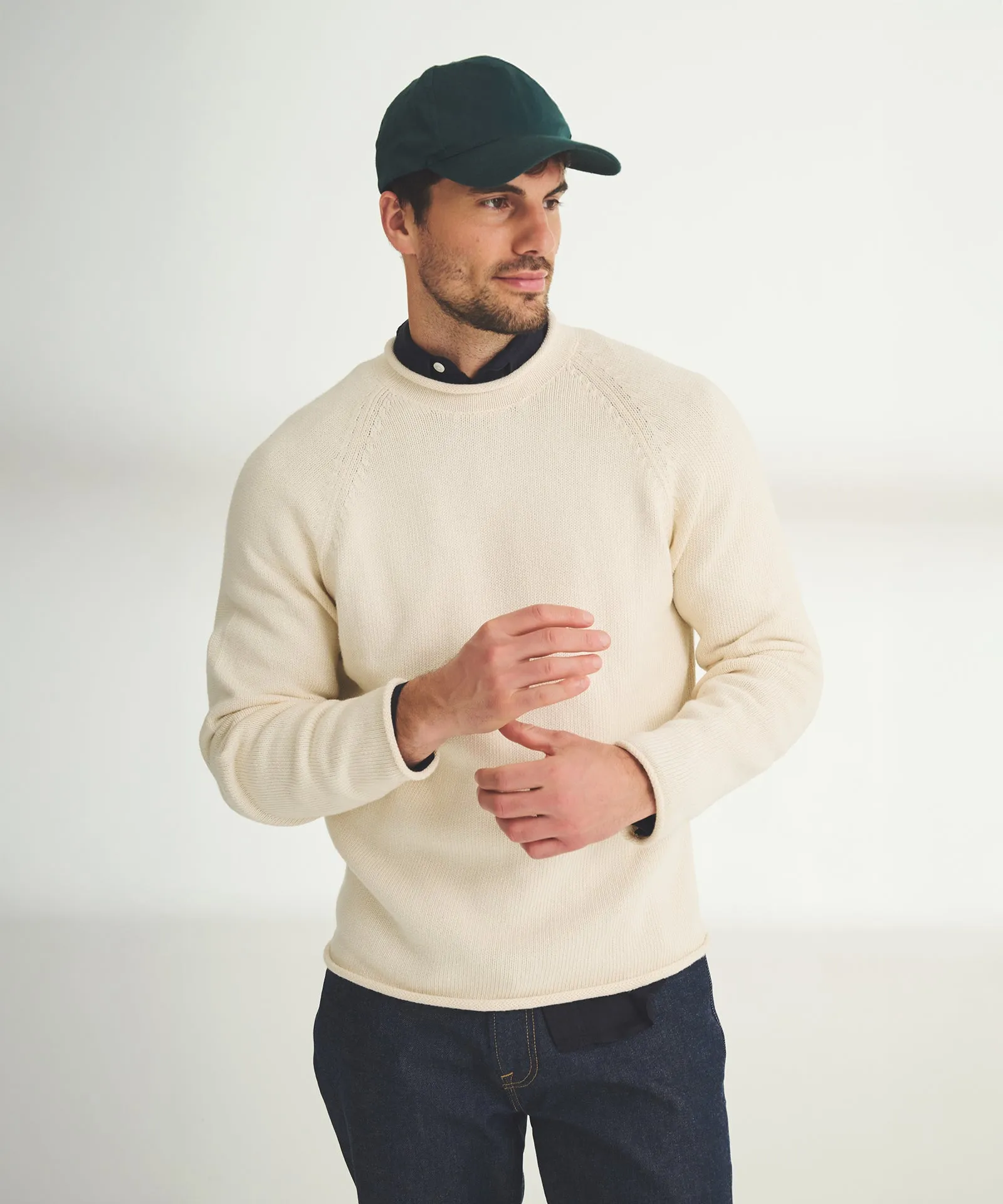 Cotton Relaxed Rollneck Sweater sold by Naadam
