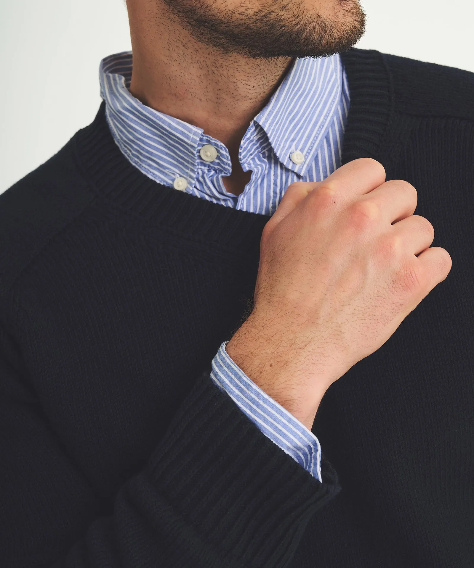 Cotton Relaxed V-Neck Sweater sold by NAADAM product image thumbnail 4