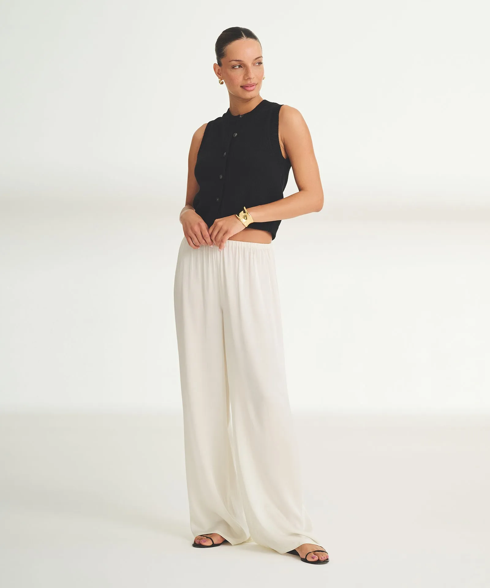 Cotton Sleeveless Cardigan sold by NAADAM product image thumbnail 5