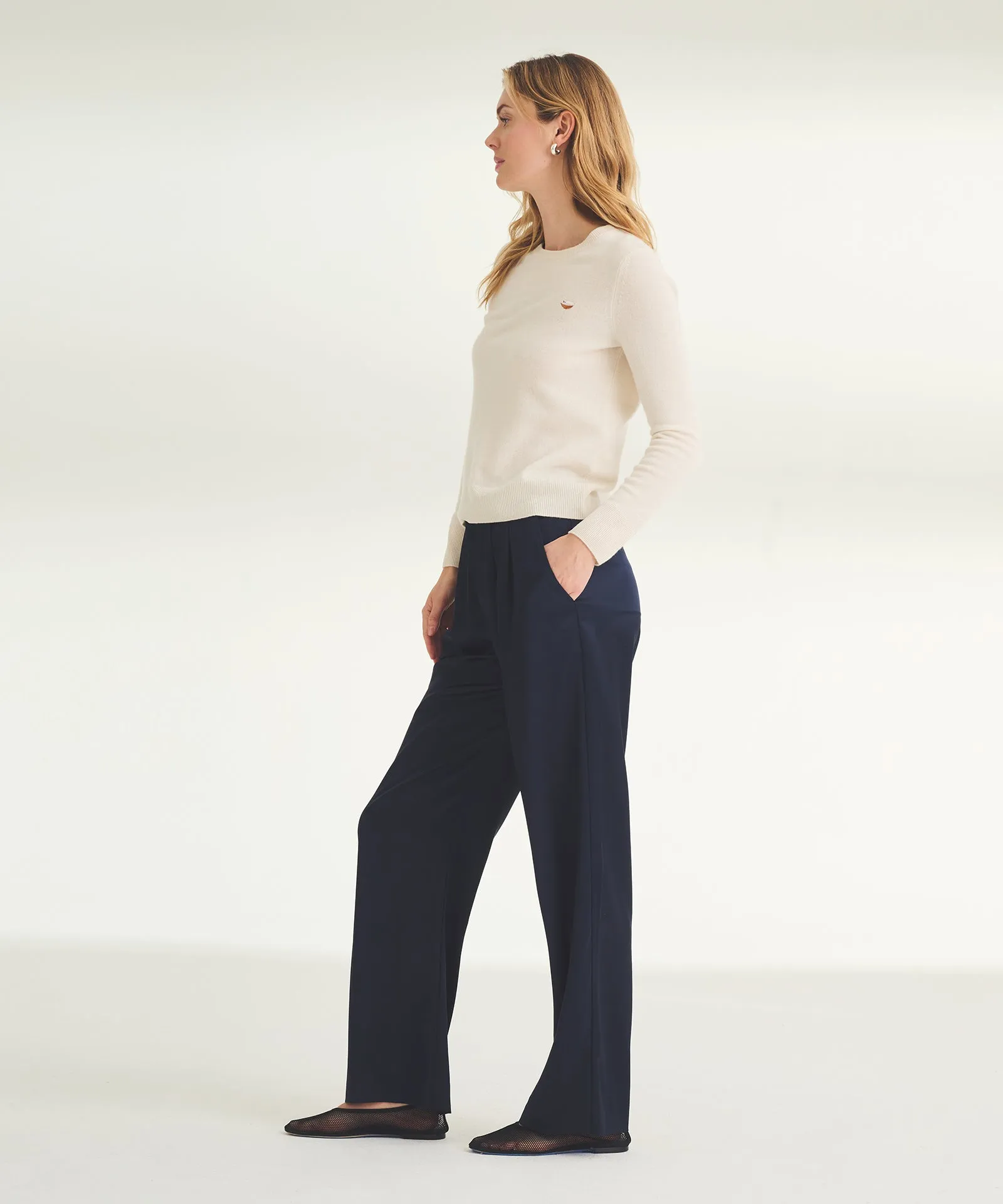 Women's Embroidered Espresso Martini Cashmere Sweater sold by Naadam product image thumbnail 4