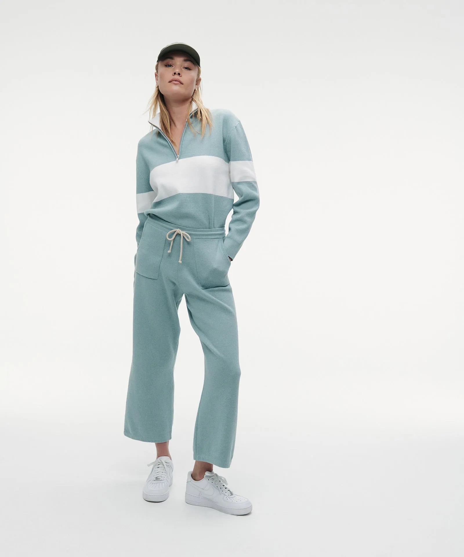 Café Cotton Cashmere Cropped Sweatpant sold by Naadam