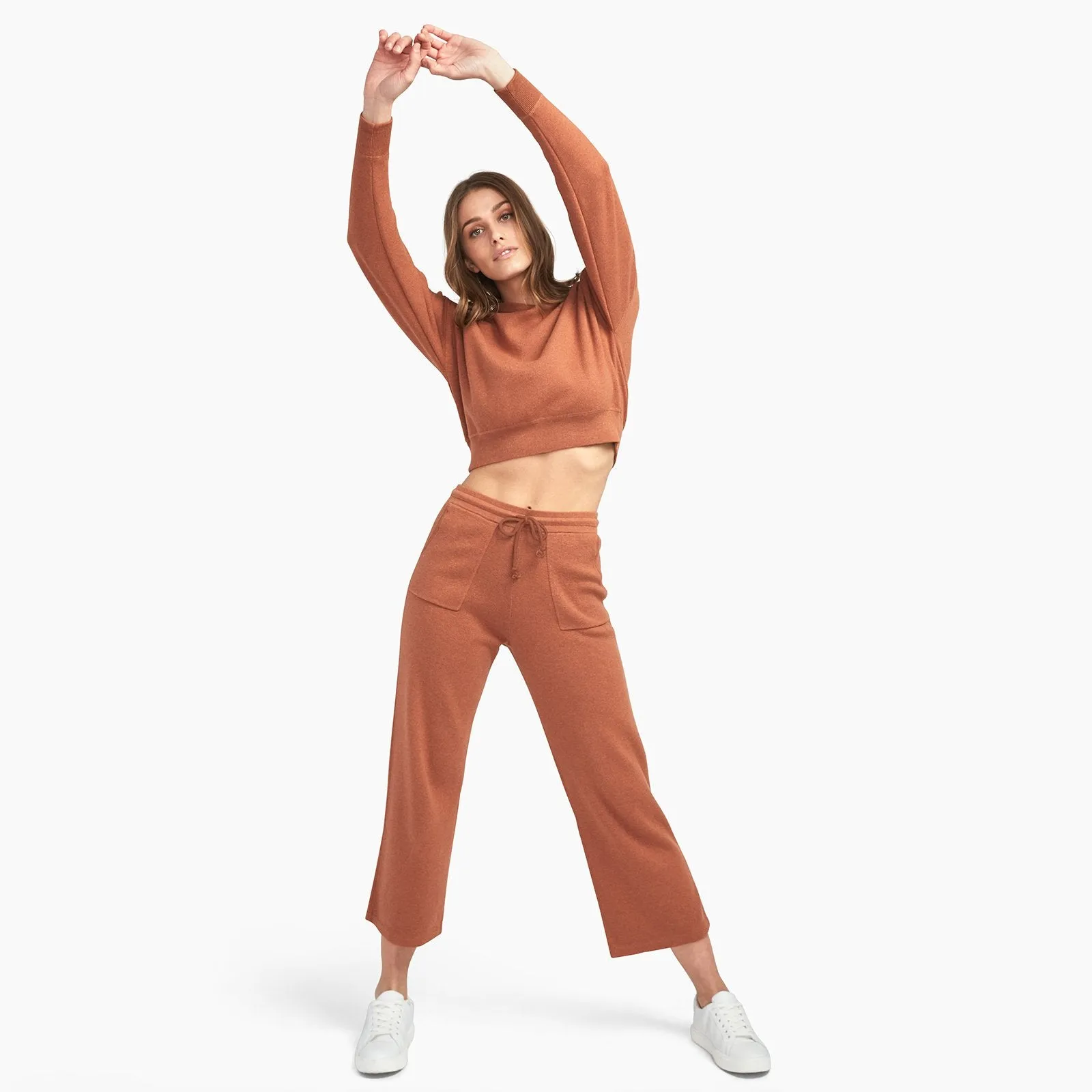 Café Cotton Cashmere Cropped Sweatpant sold by Naadam product image thumbnail 4
