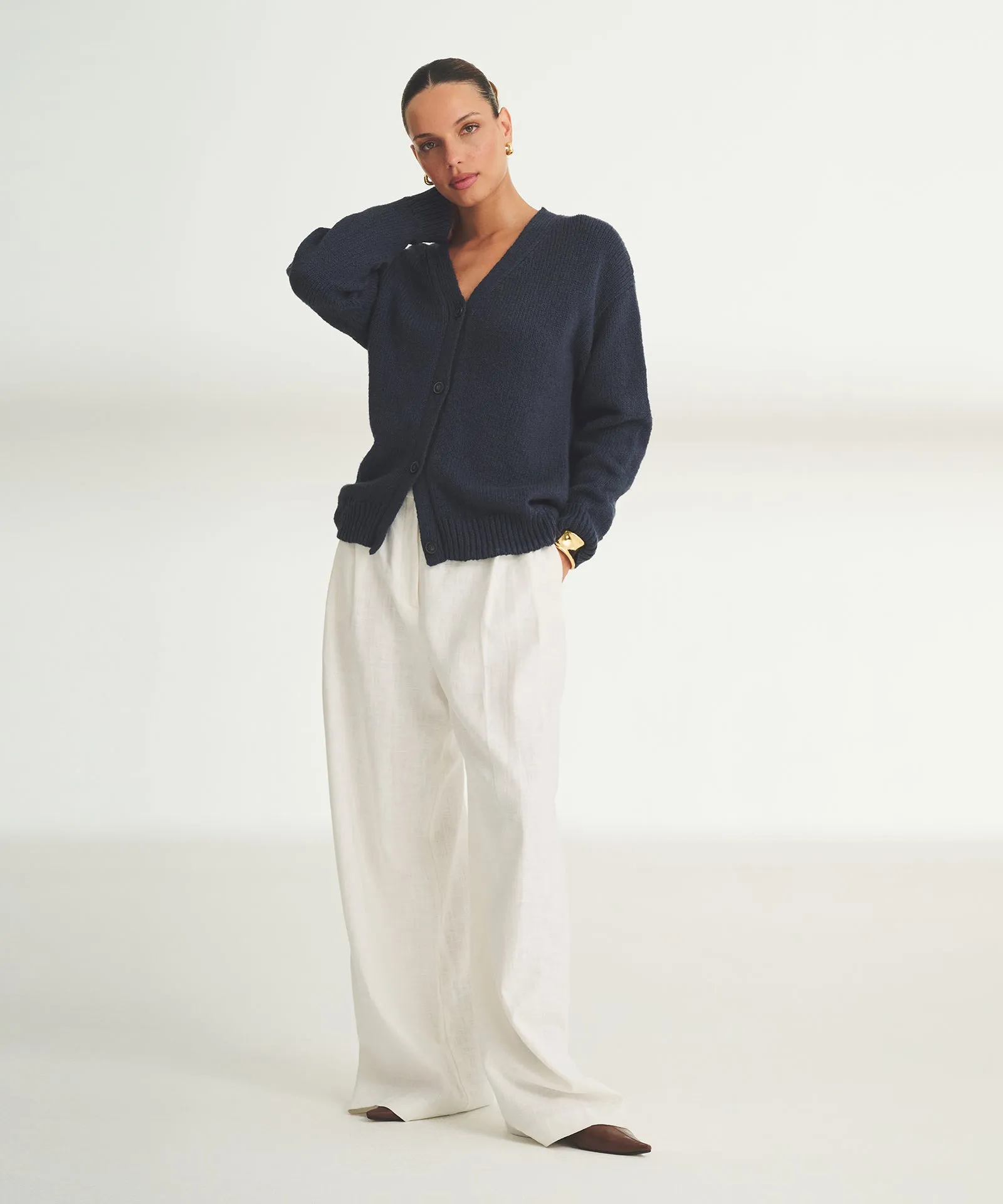 Chunky Cotton Oversized Cardigan sold by NAADAM product image thumbnail 5