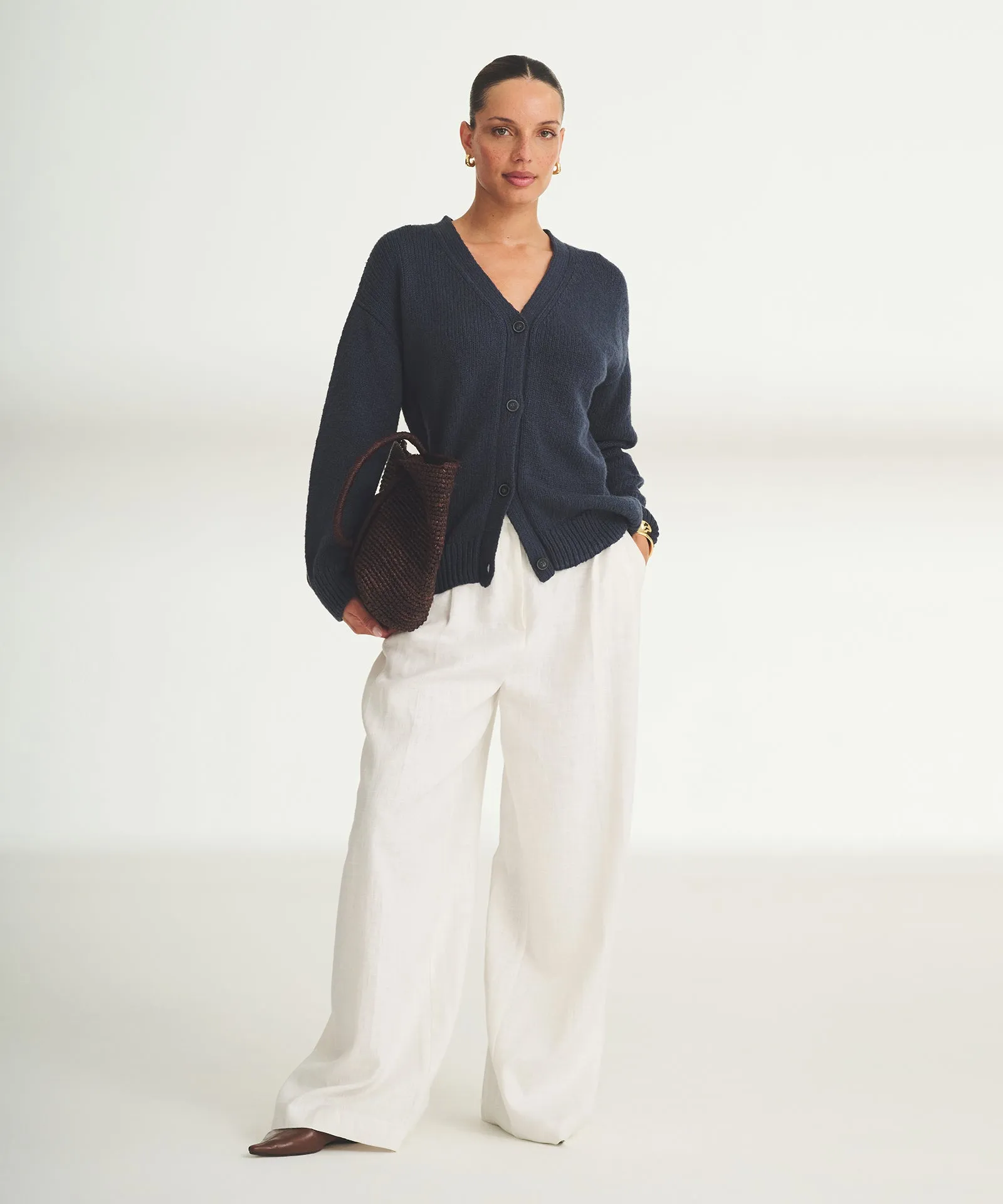Chunky Cotton Oversized Cardigan sold by NAADAM product image thumbnail 3
