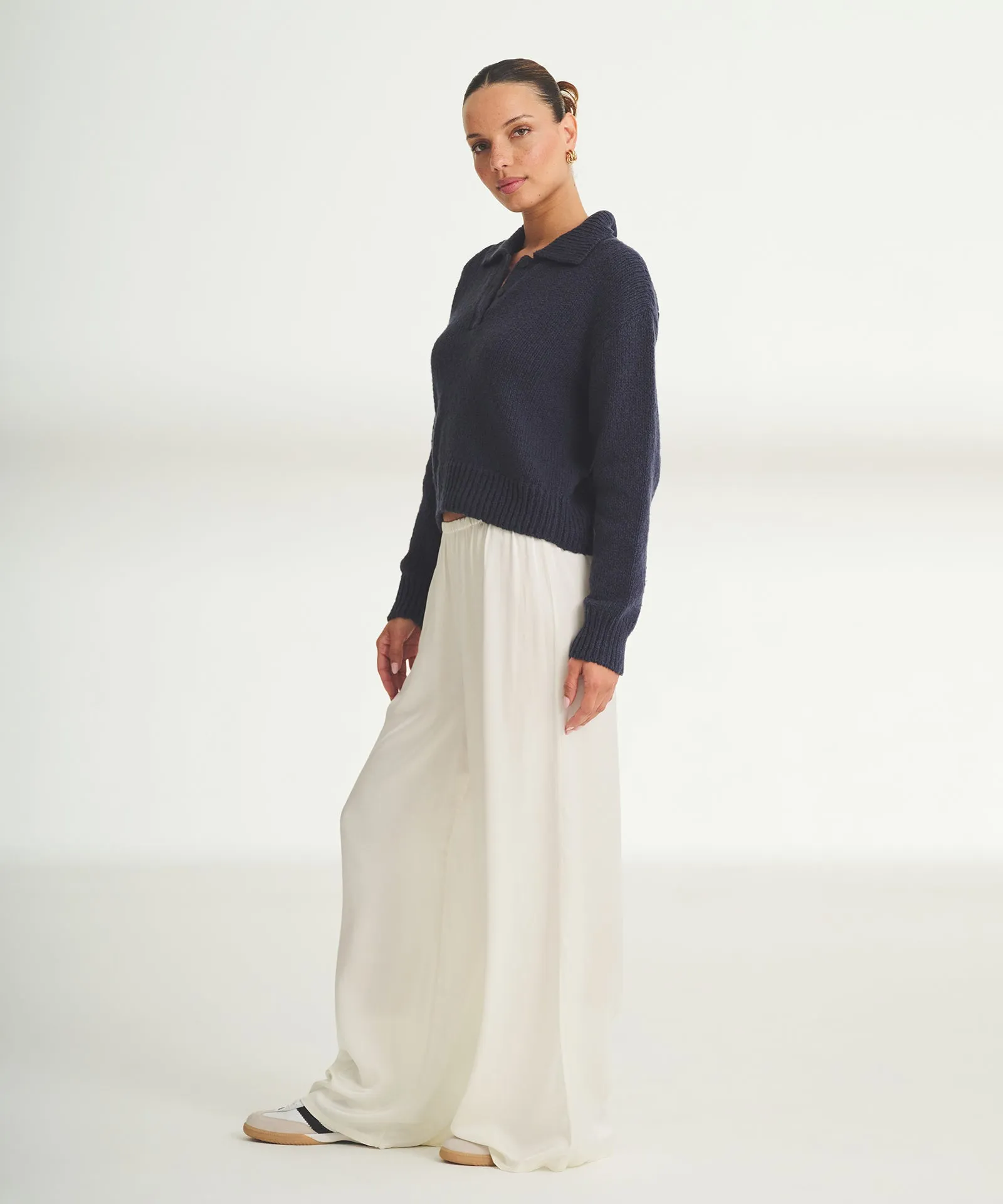 Chunky Cotton Polo Sweater sold by NAADAM product image thumbnail 5