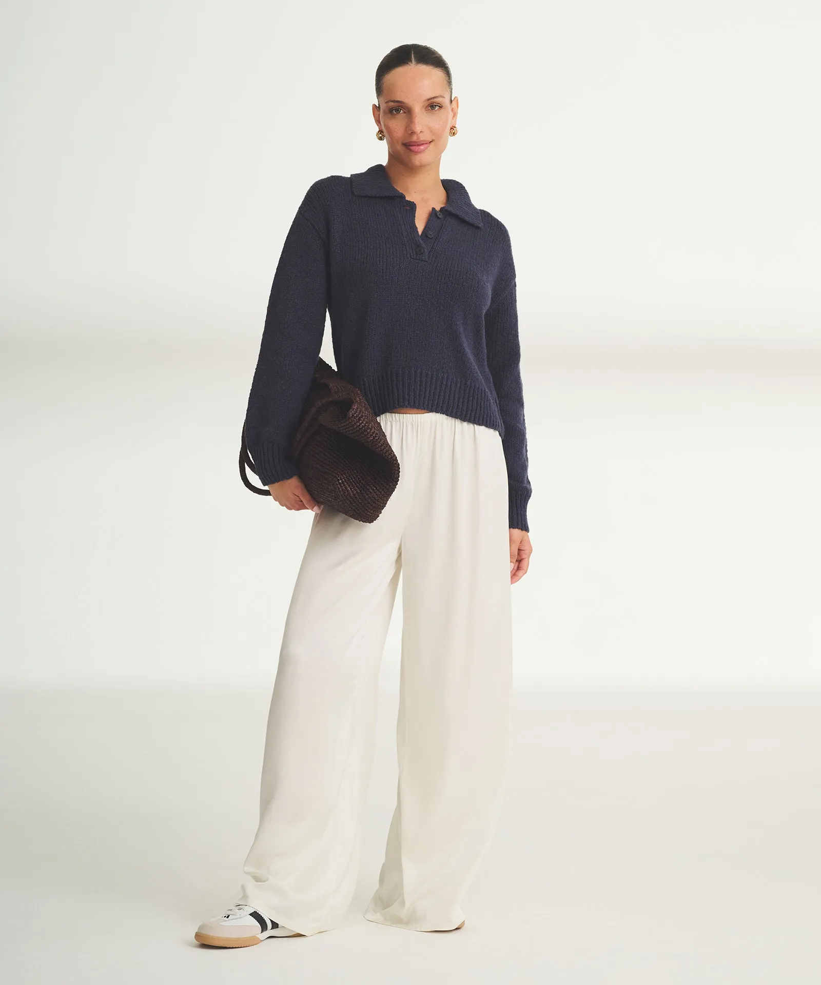 Chunky Cotton Polo Sweater sold by NAADAM product image thumbnail 2