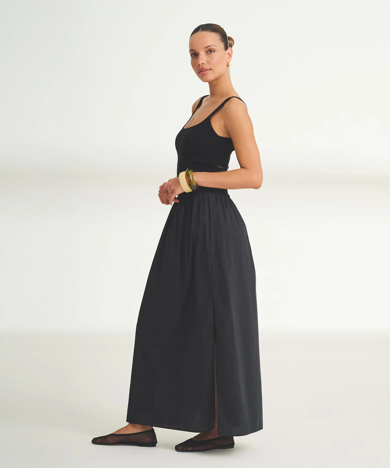 Novelty Cotton Cashmere Mixed Media Dress sold by NAADAM product image thumbnail 4