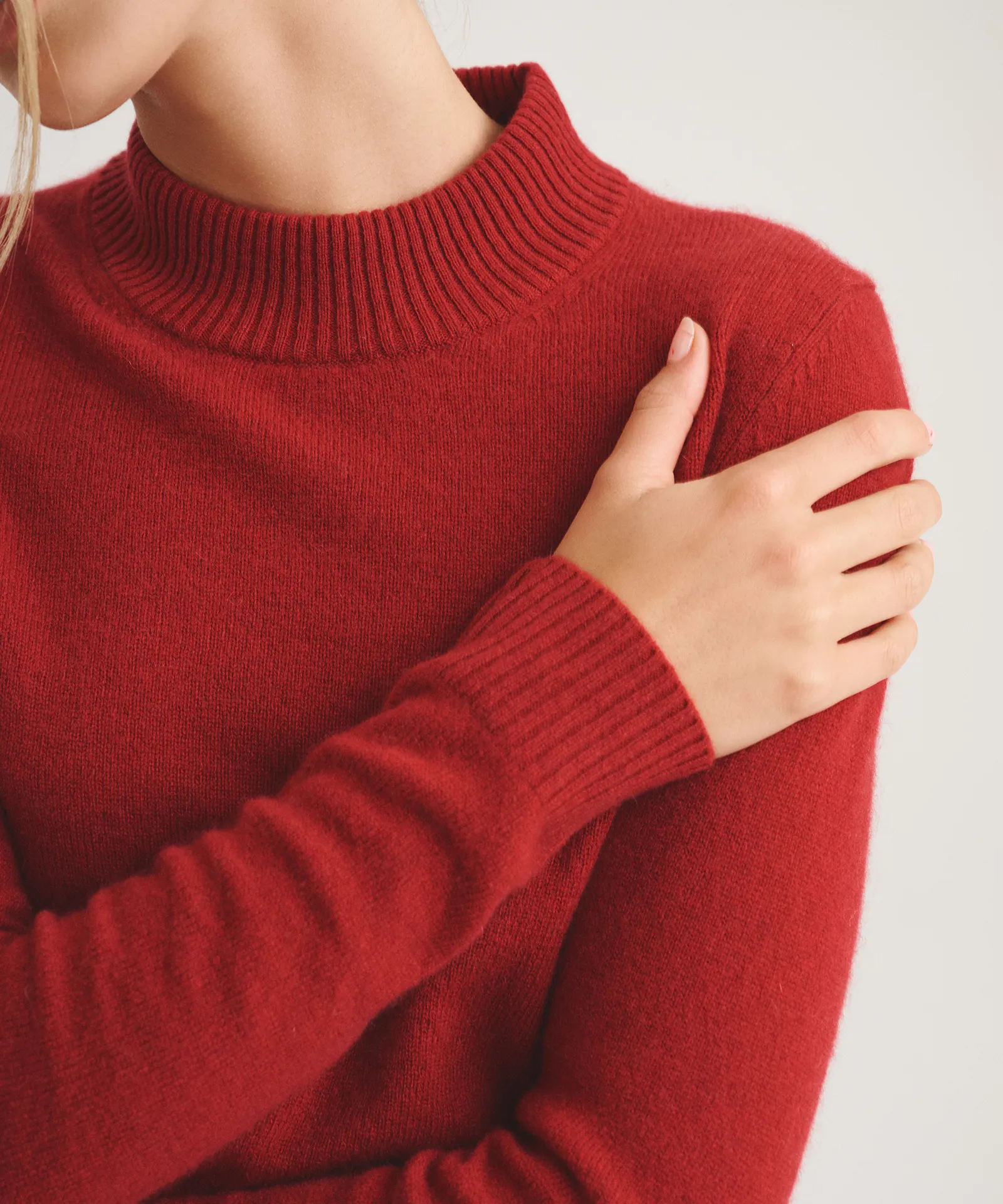 Basic Cashmere Mockneck Sweater sold by NAADAM product image thumbnail 3