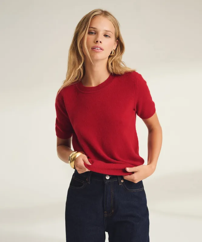 Lightweight Cashmere Short Sleeve Sweater sold by Naadam