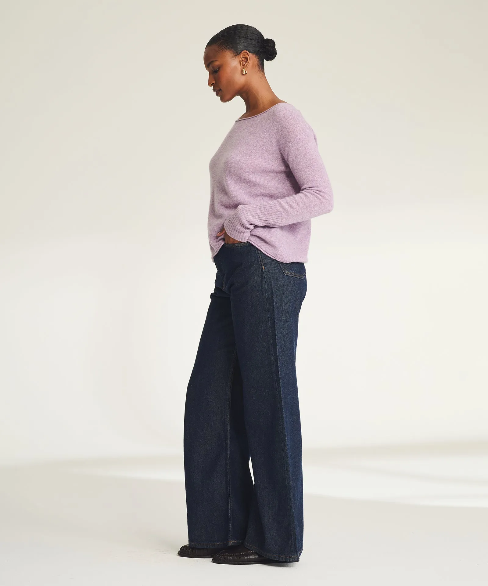 Lightweight Cashmere Boatneck Sweater sold by NAADAM product image thumbnail 4