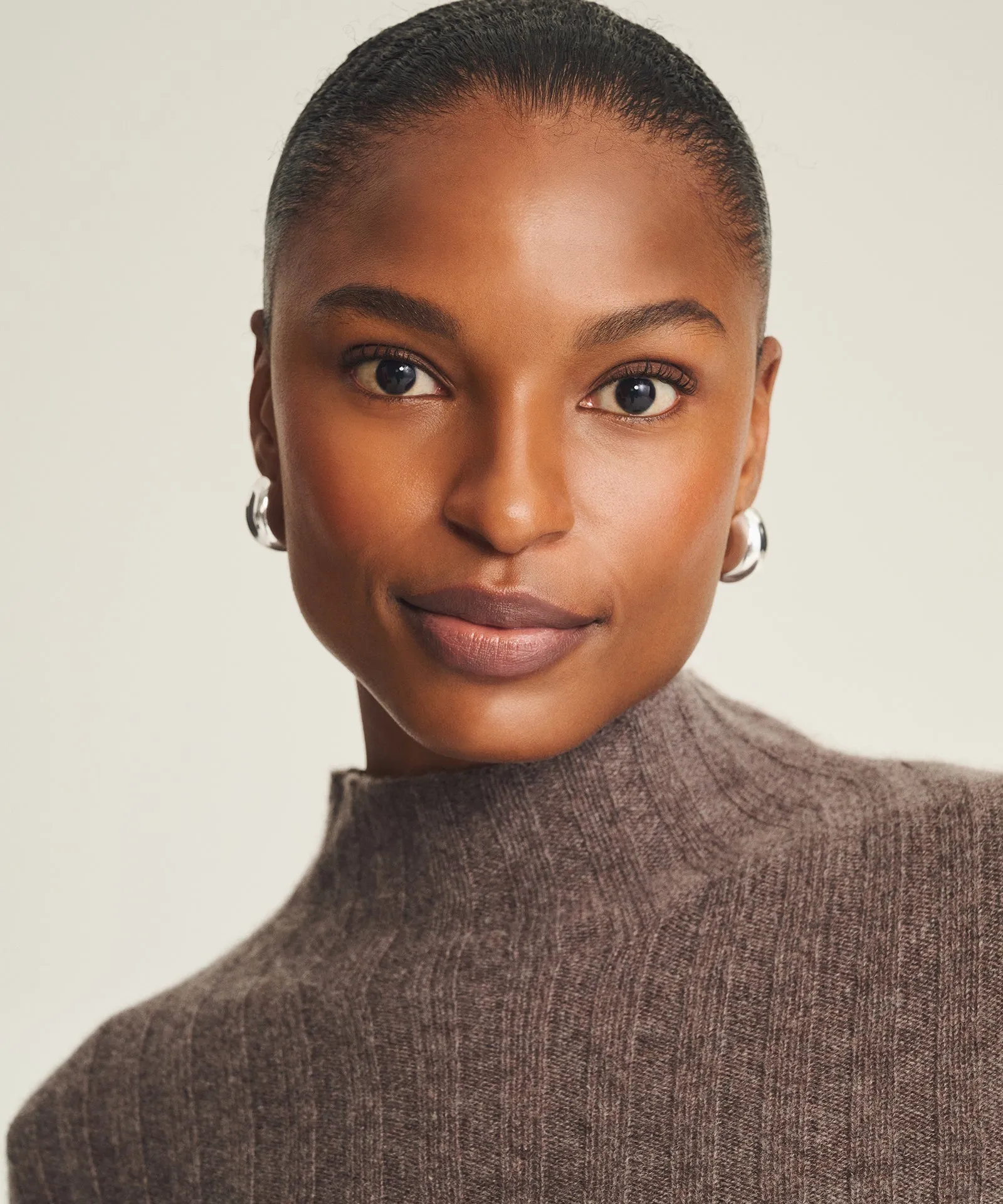 Lightweight Cashmere Ribbed Mockneck Sweater sold by NAADAM product image thumbnail 2