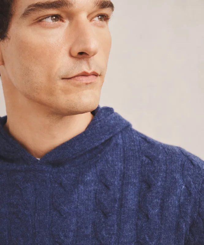 Lightweight Cashmere Cable Hoodie sold by Naadam