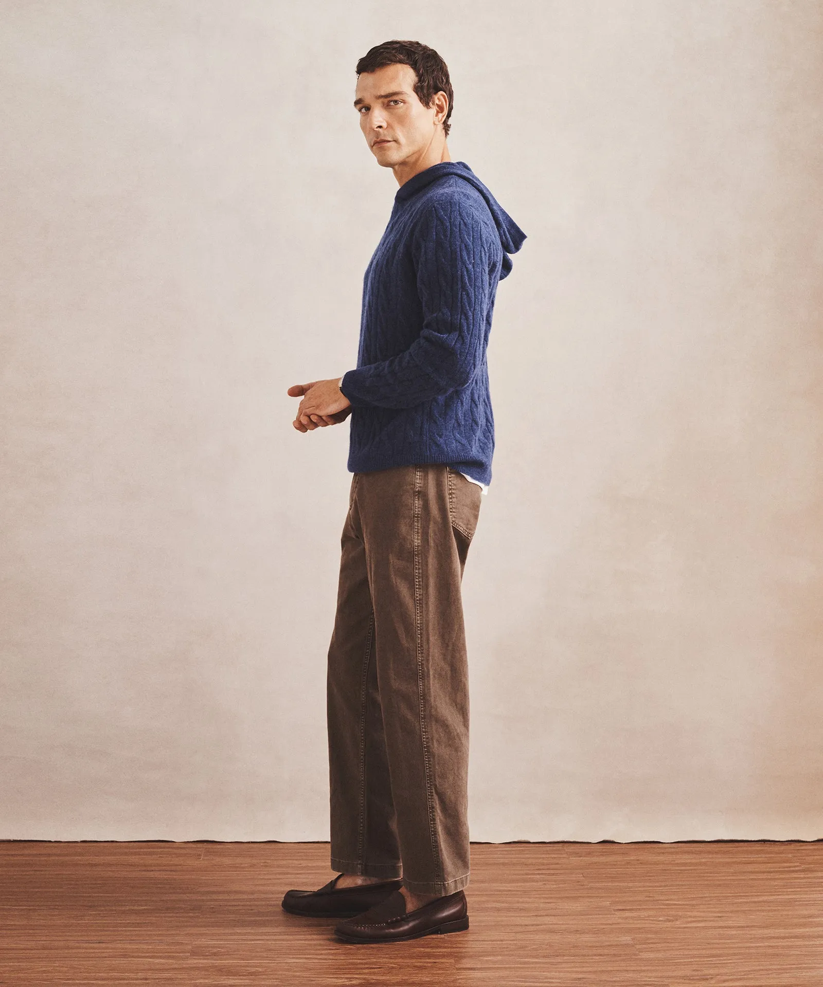 Lightweight Cashmere Cable Hoodie sold by Naadam product image thumbnail 5