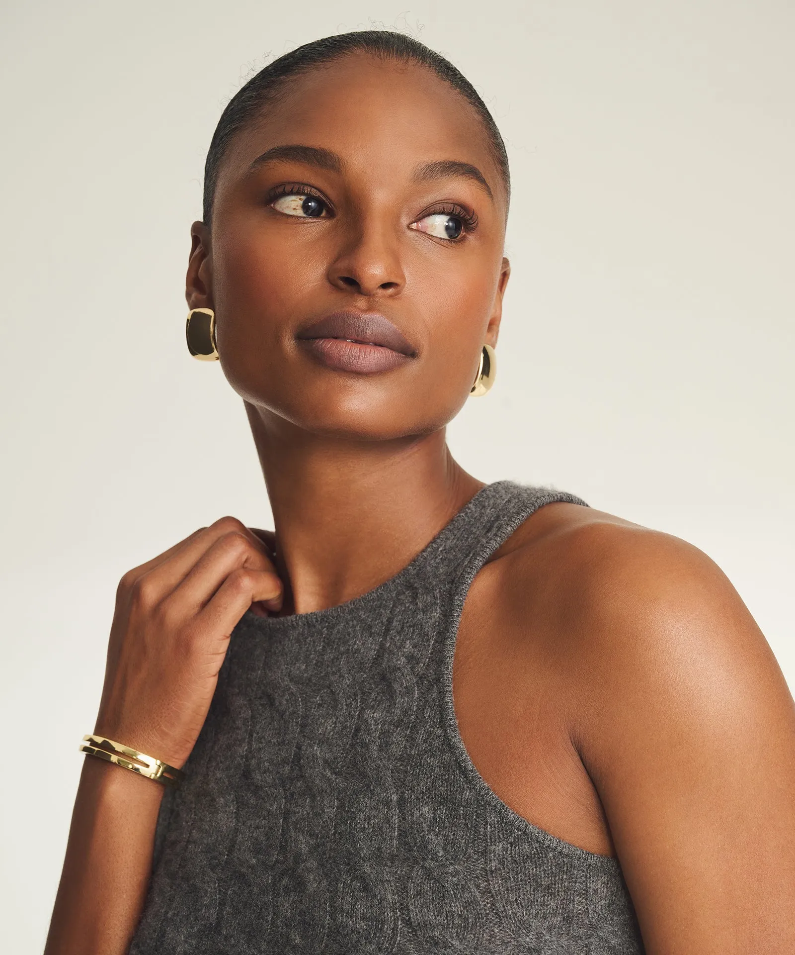 Lightweight Cashmere Cable Tank sold by NAADAM product image thumbnail 4