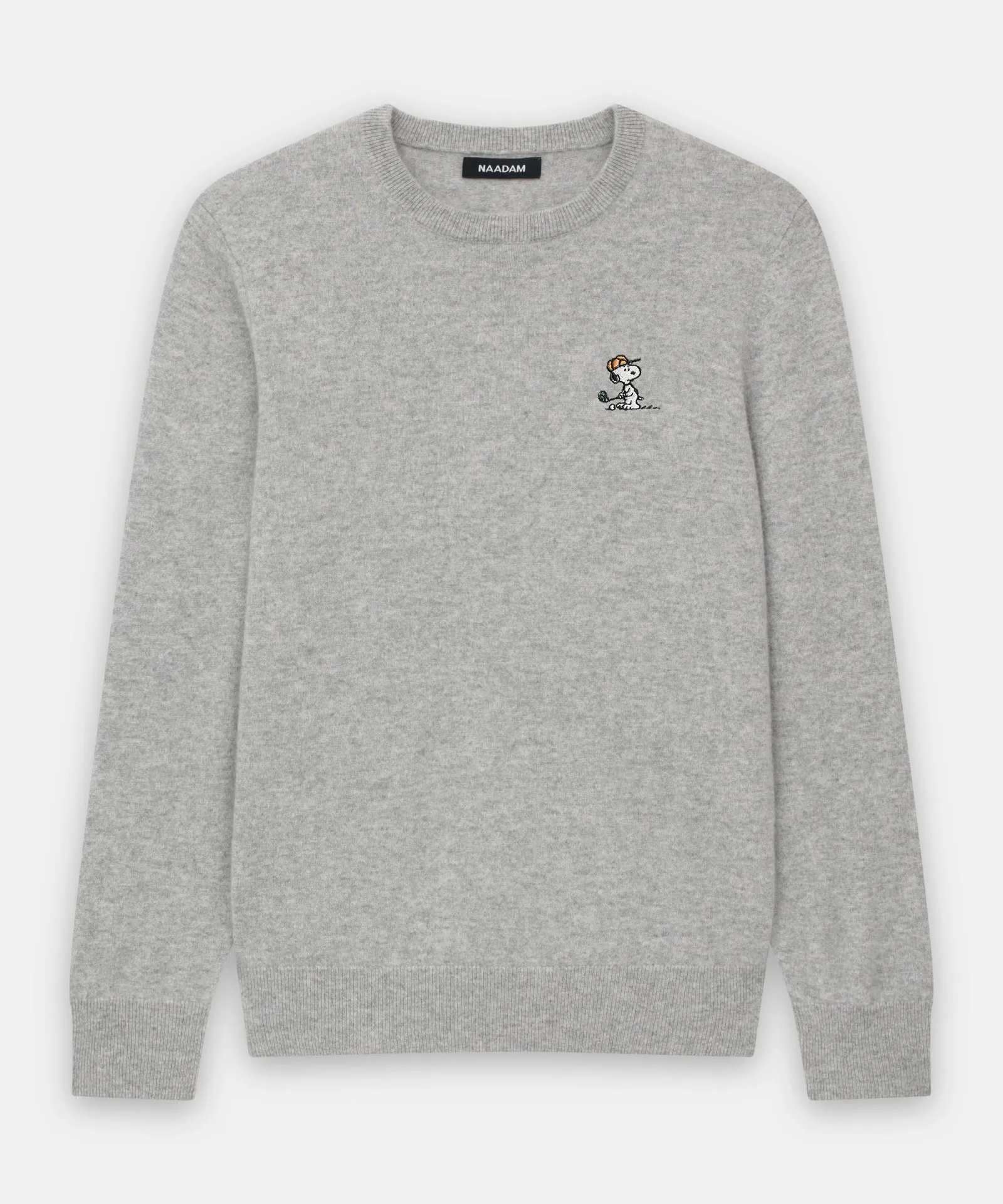 Men's Tee Time Snoopy Cashmere Sweater sold by Naadam product image thumbnail 2