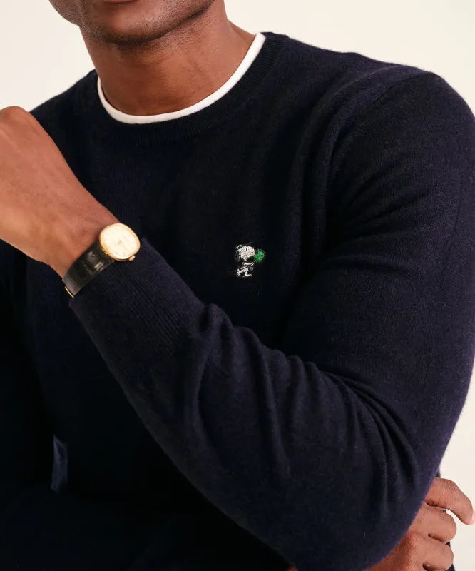 Men's Paddle Club Snoopy Cashmere Sweater sold by Naadam