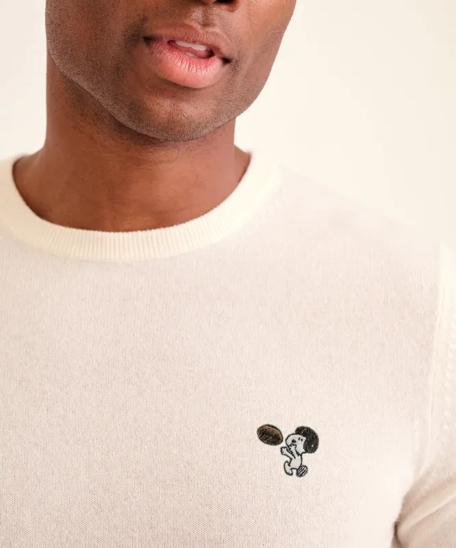 Men's Game Day Snoopy Cashmere Sweater sold by Naadam