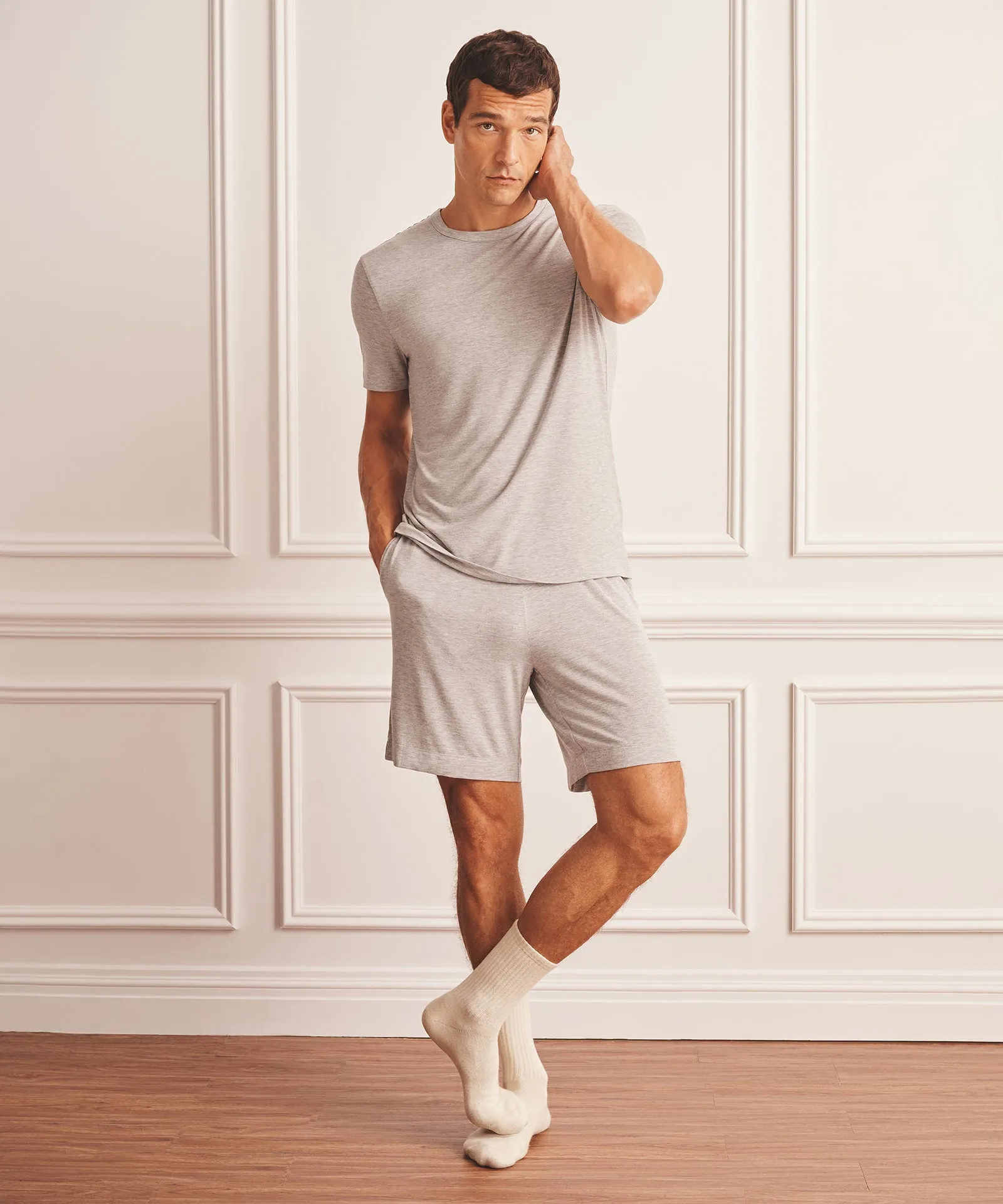 Short Sleeve Sleep Tee sold by Naadam product image thumbnail 2