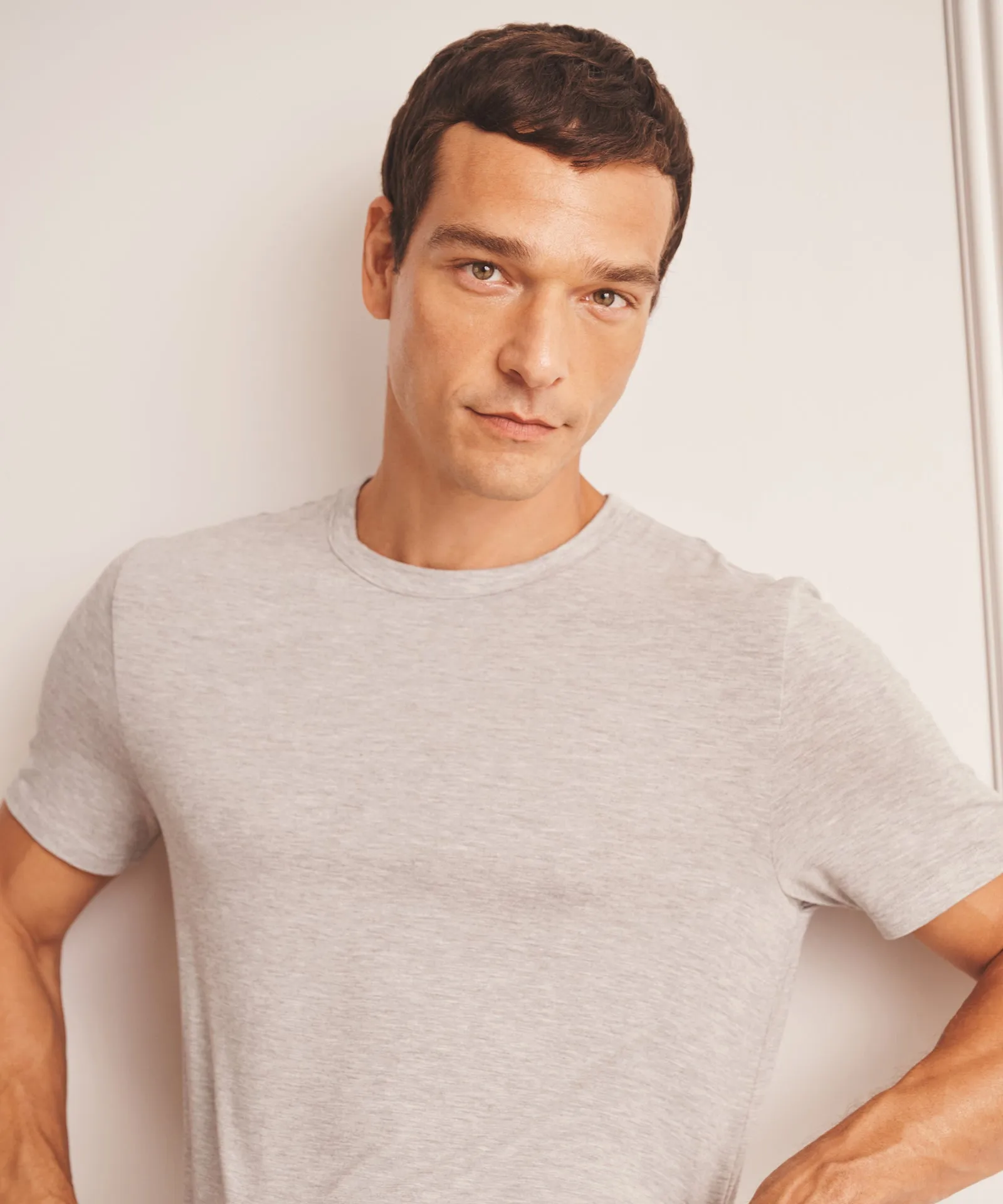 Short Sleeve Sleep Tee sold by Naadam product image thumbnail 3