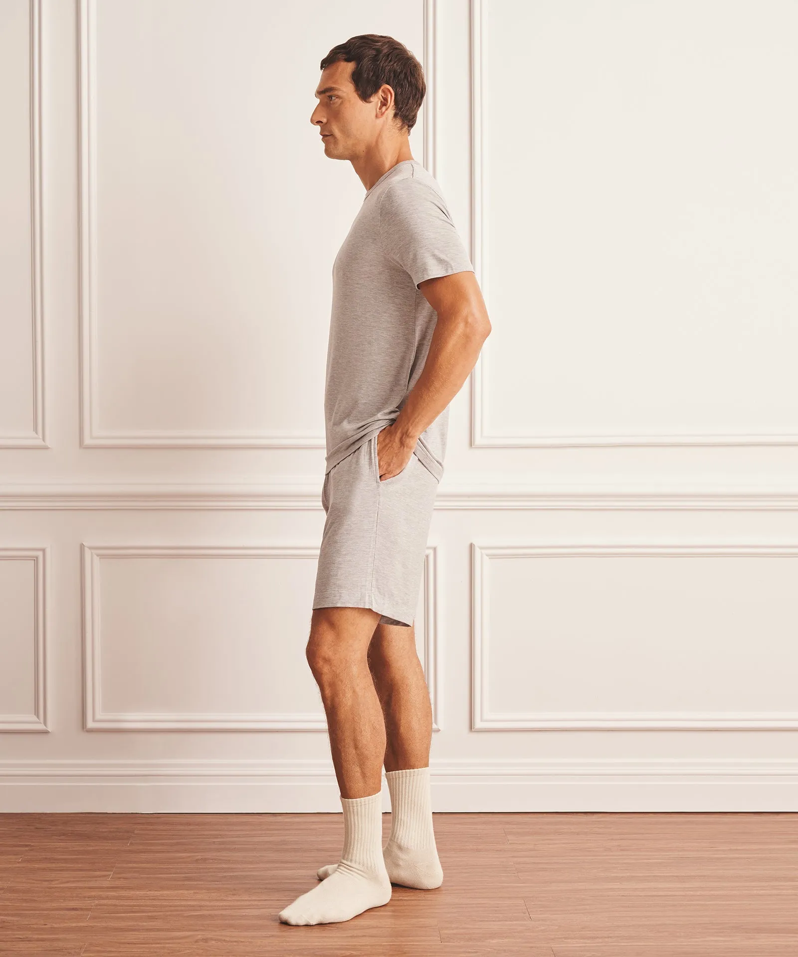 Short Sleeve Sleep Tee sold by Naadam product image thumbnail 4