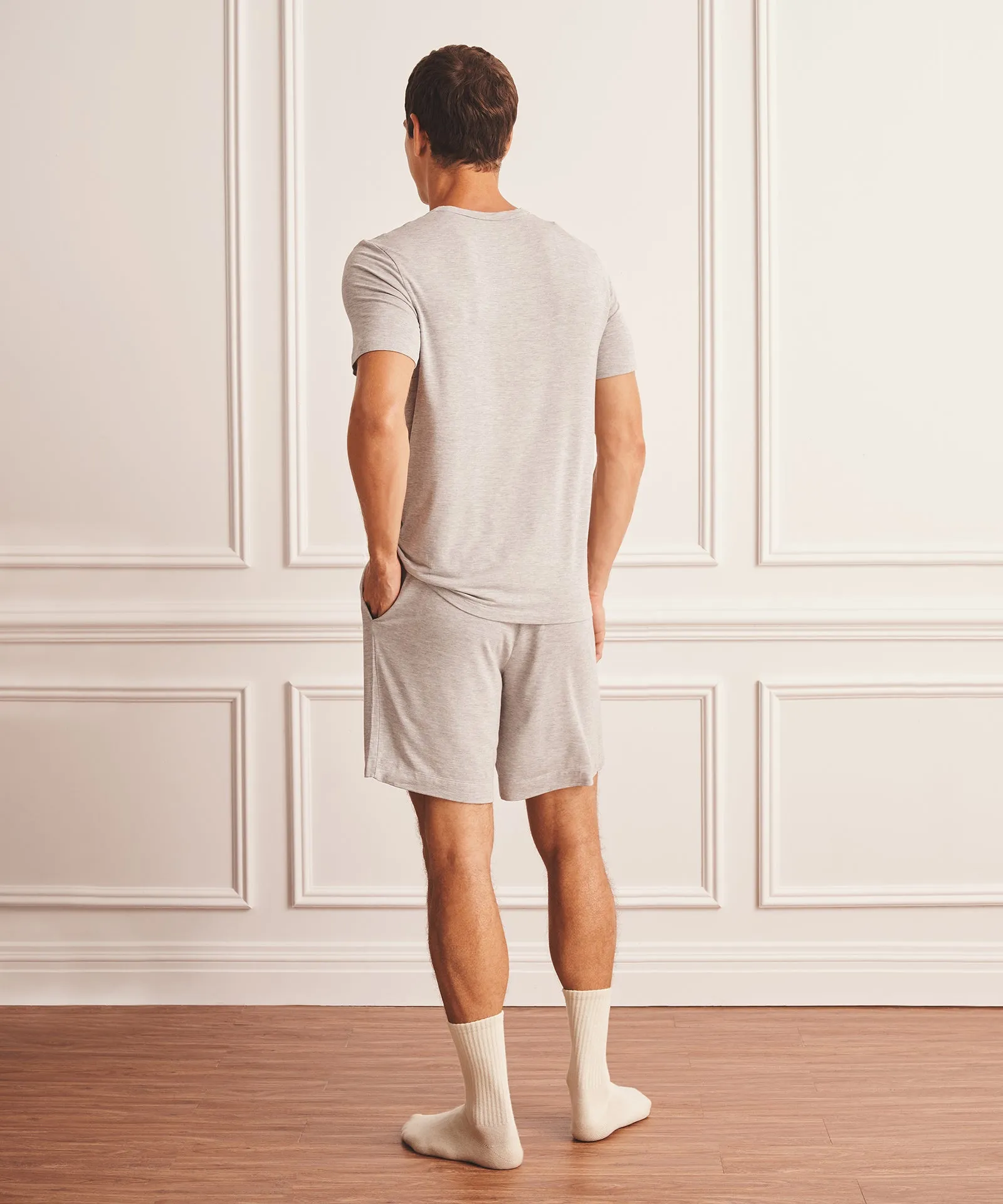 Short Sleeve Sleep Tee sold by Naadam product image thumbnail 5