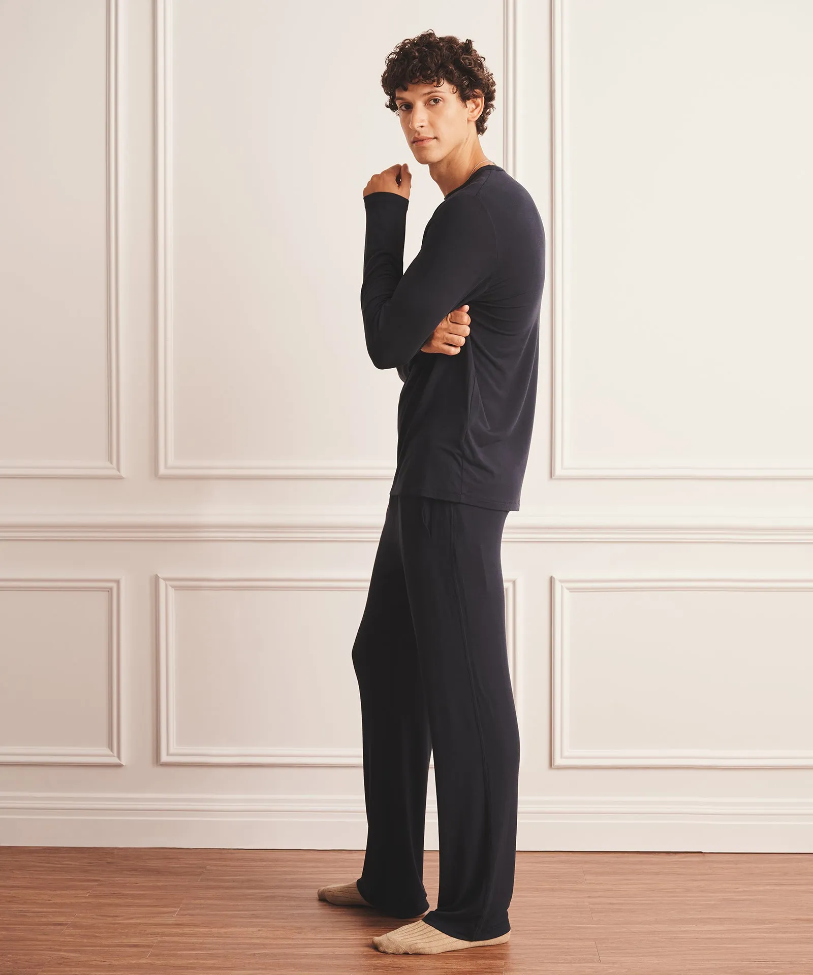 Long Sleeve Sleep Tee sold by Naadam product image thumbnail 5