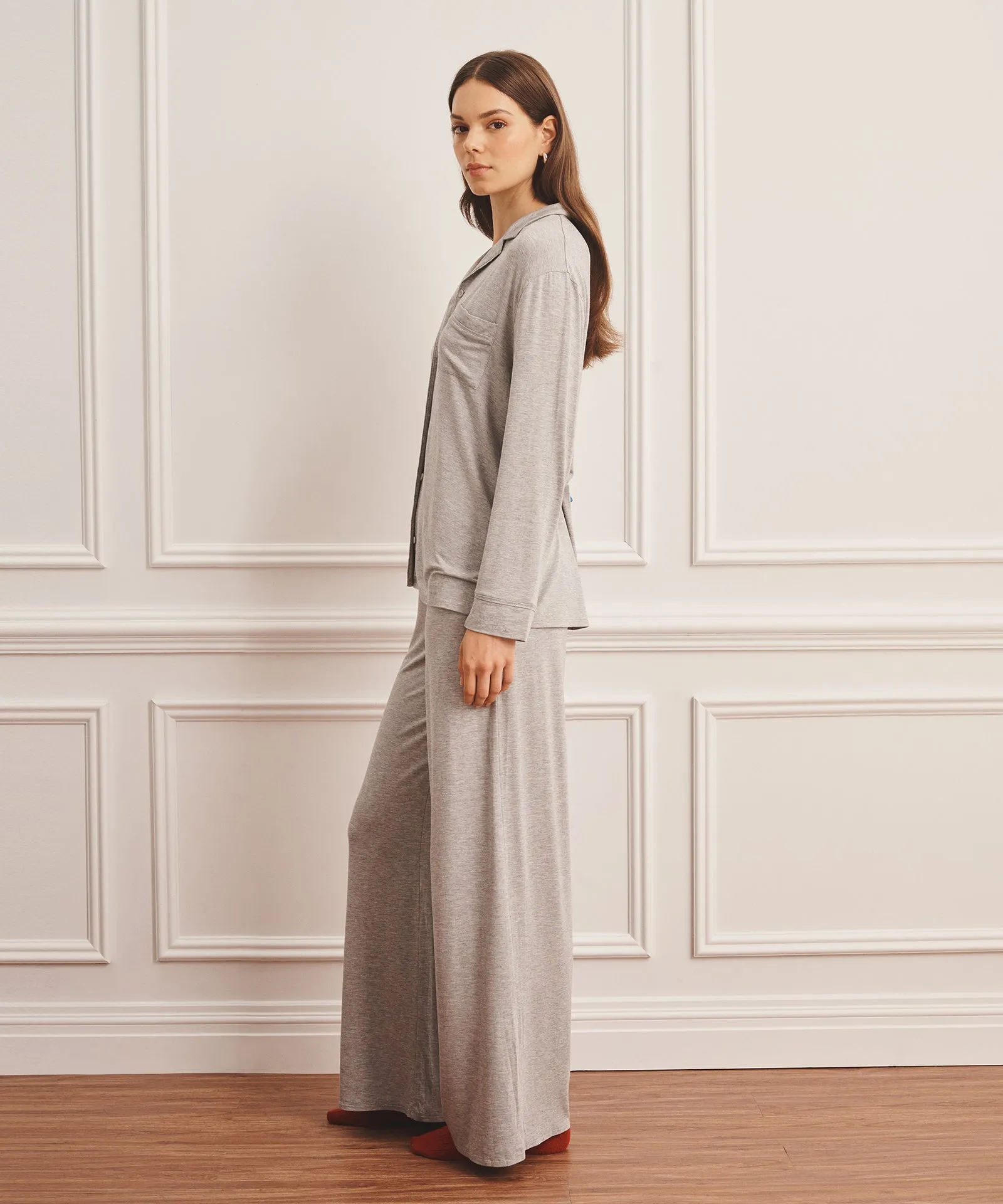 Button Up Sleep Shirt sold by Naadam product image thumbnail 4