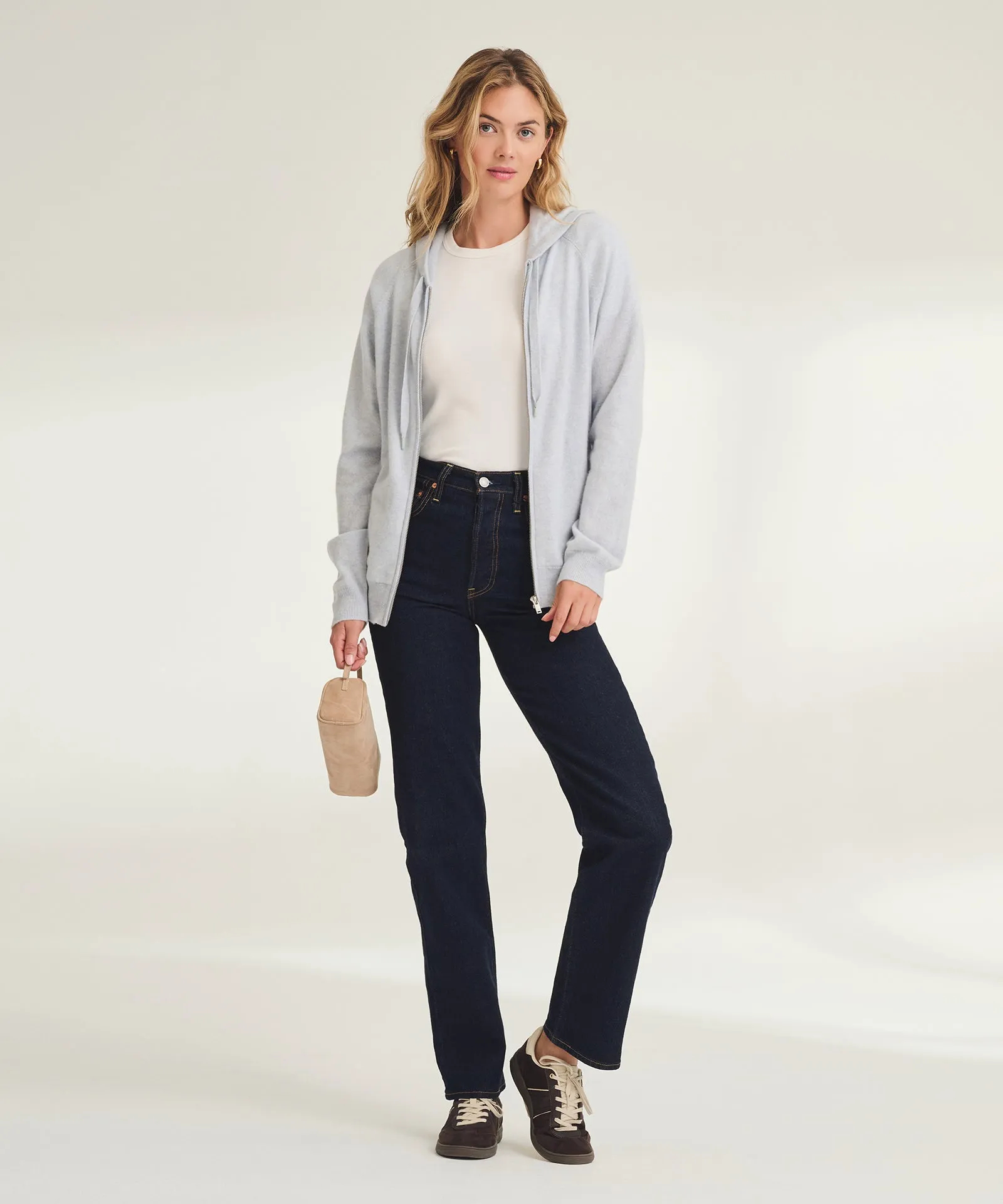 Signature Cashmere Zip Up Hoodie sold by NAADAM product image thumbnail 3