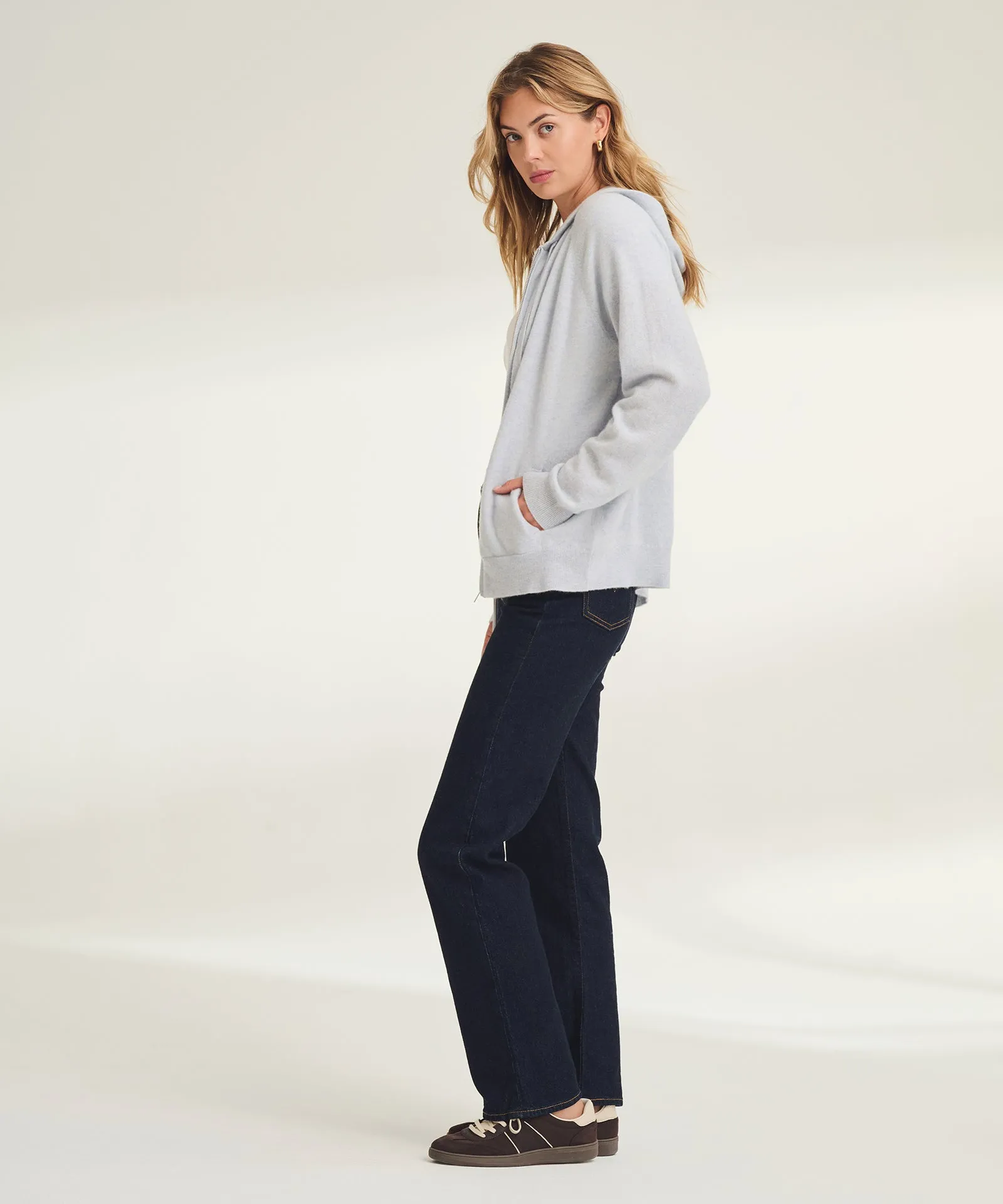 Signature Cashmere Zip Up Hoodie sold by NAADAM product image thumbnail 4