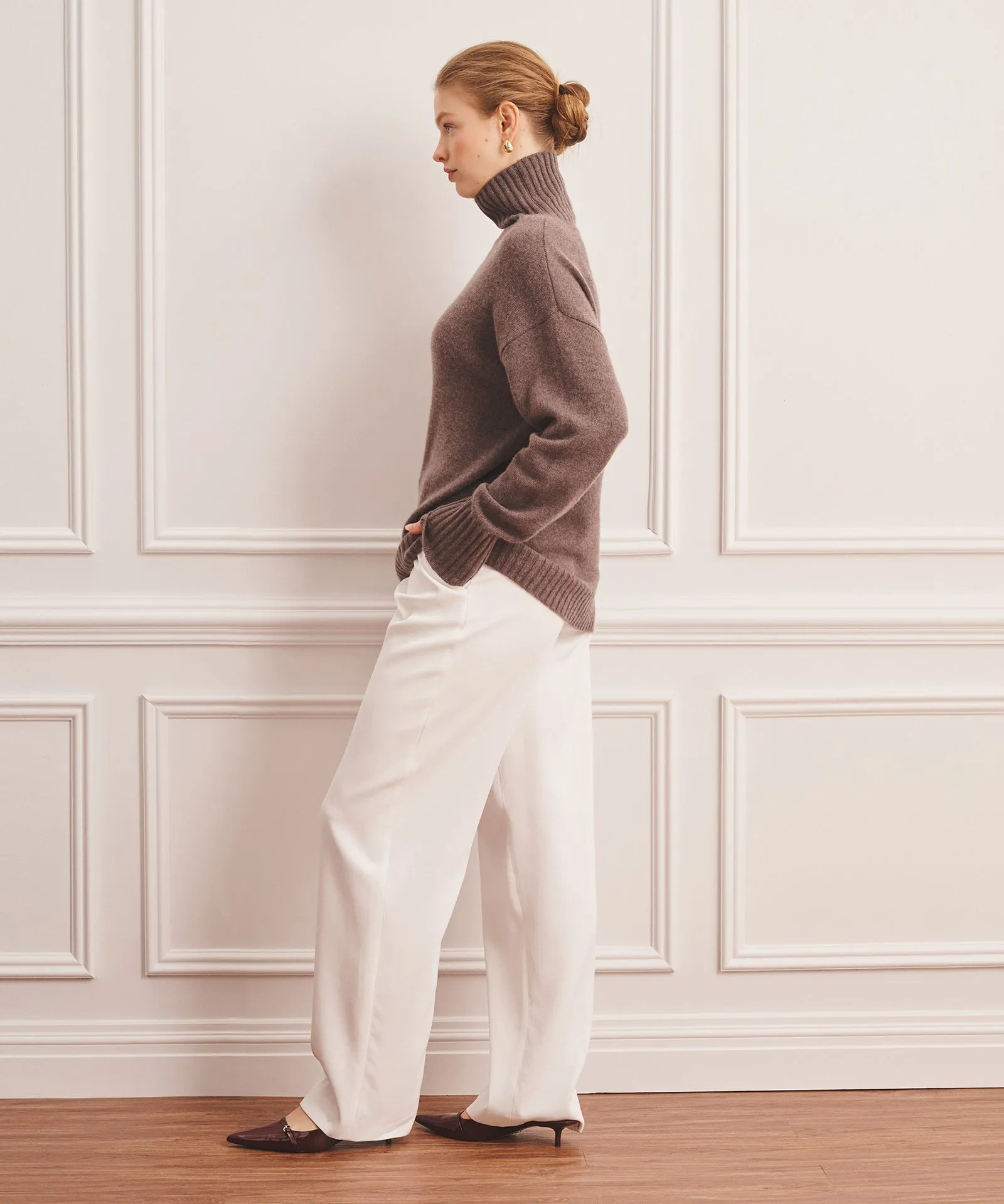 Luxe Cashmere Turtleneck Sweater sold by NAADAM product image thumbnail 5