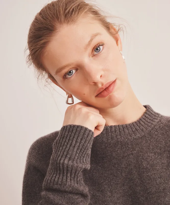 Luxe Cashmere Oversized Crewneck Sweater sold by Naadam