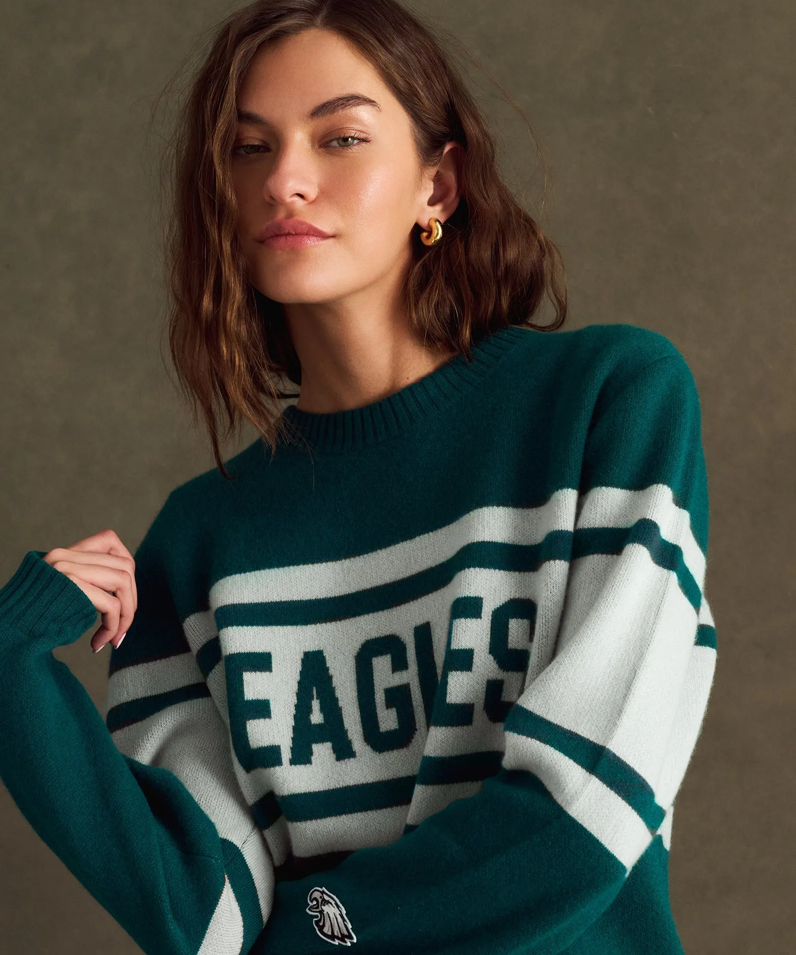 NFL Luxe Cashmere Oversized Crewneck Sweater sold by NAADAM