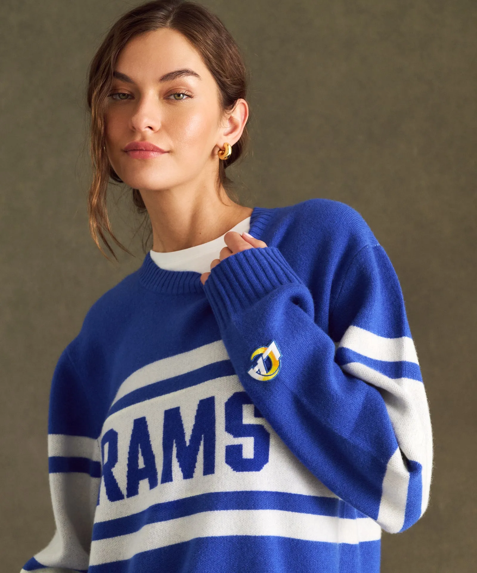 NFL Luxe Cashmere Oversized Crewneck Sweater sold by NAADAM product image thumbnail 3