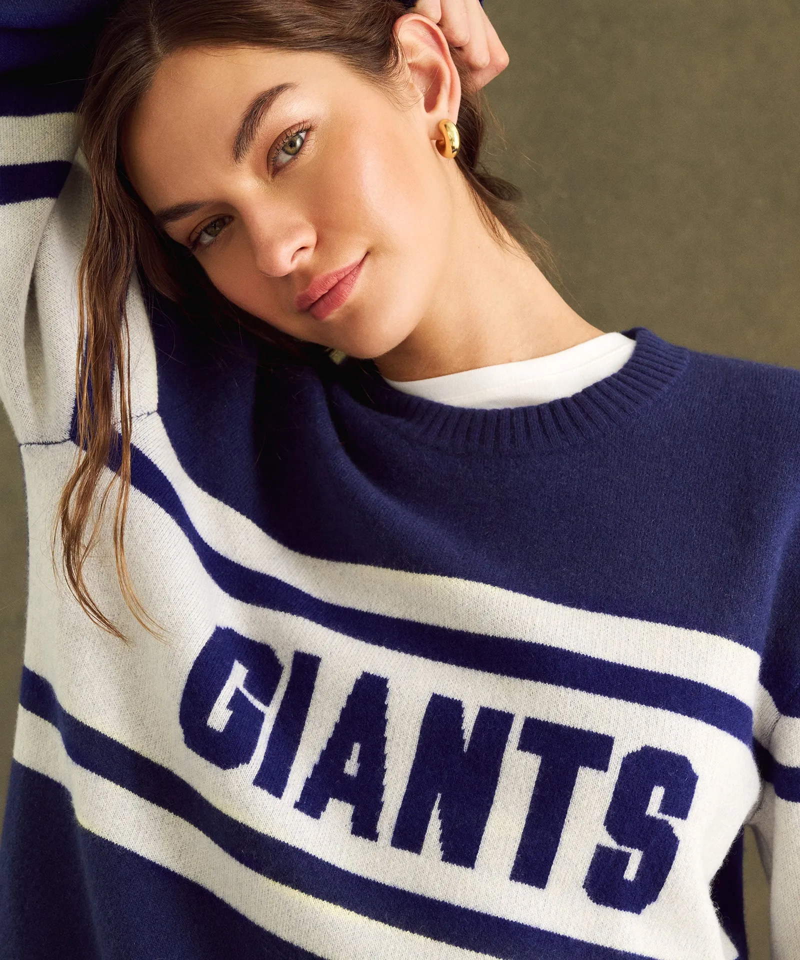 NFL Luxe Cashmere Oversized Crewneck Sweater sold by NAADAM product image thumbnail 2