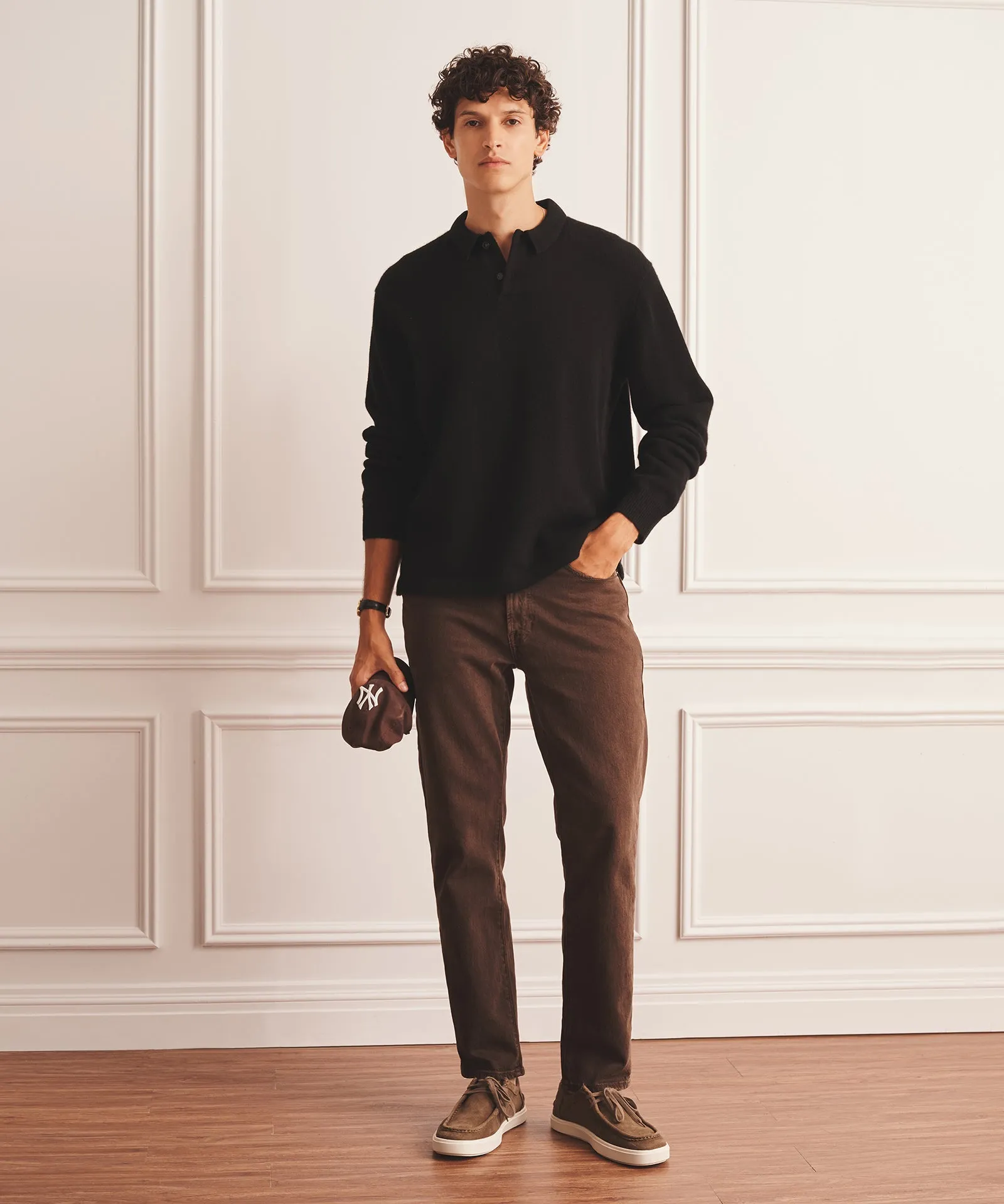 Luxe Cashmere Polo Sweater sold by NAADAM product image thumbnail 5