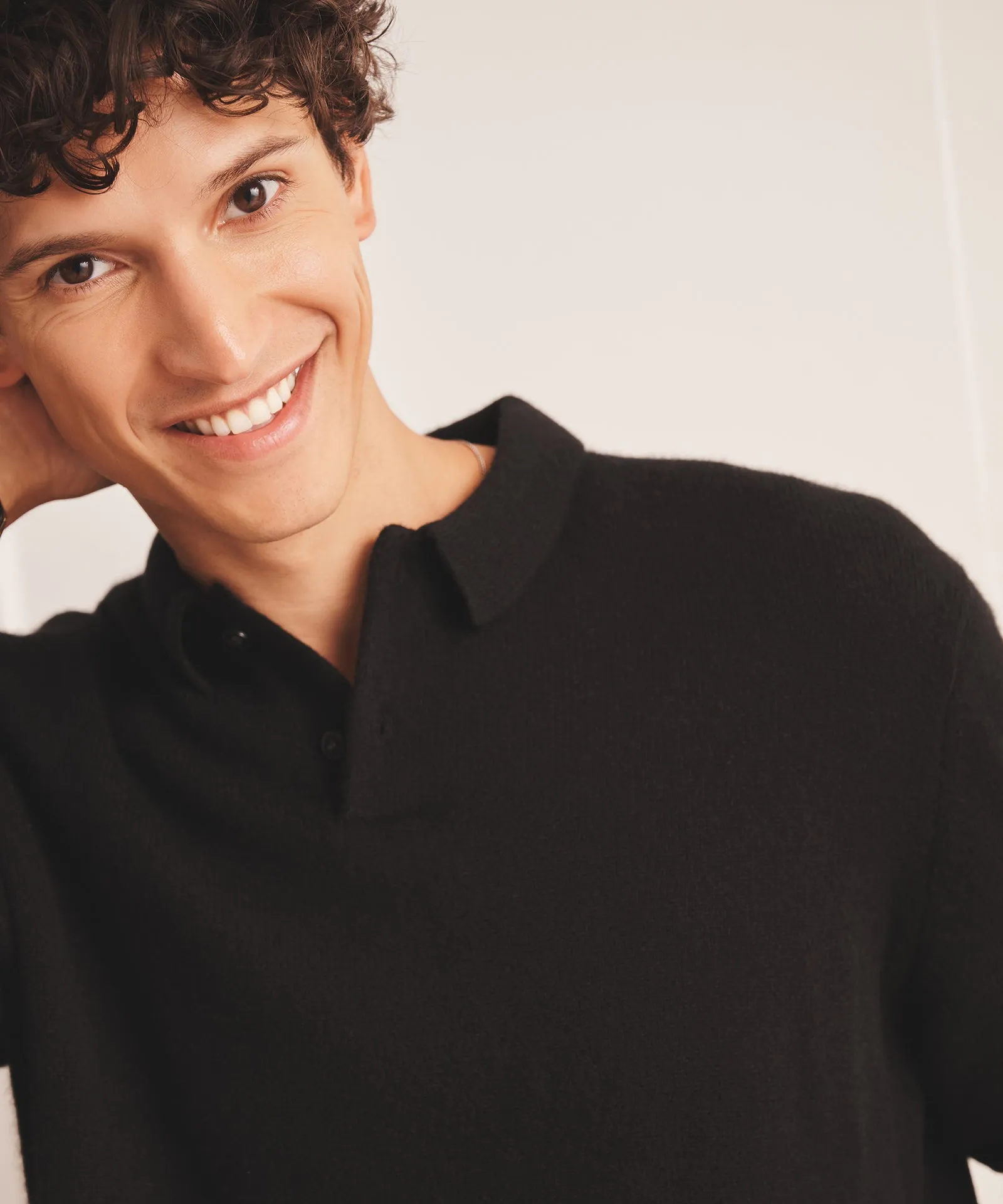 Luxe Cashmere Polo Sweater sold by NAADAM product image thumbnail 3