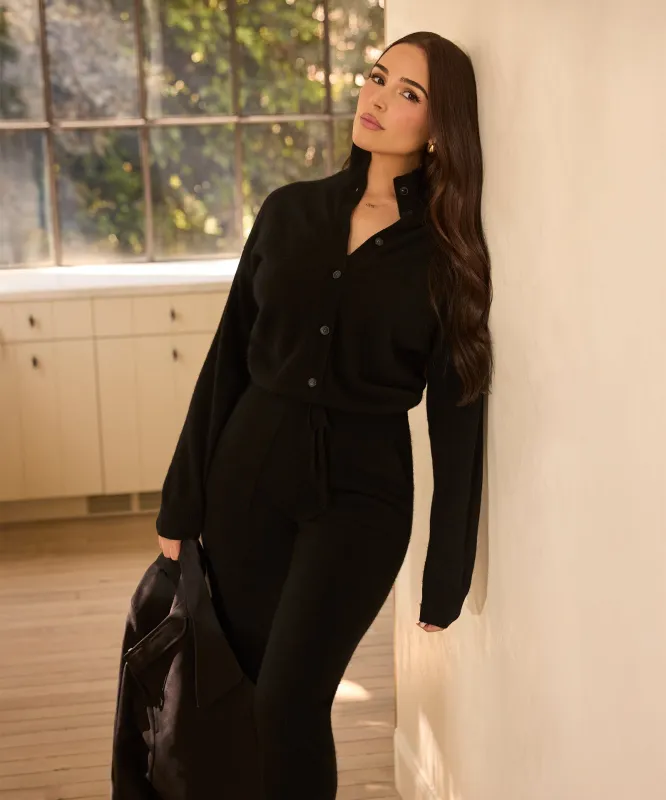 Signature Cashmere Button Down Jumpsuit sold by NAADAM