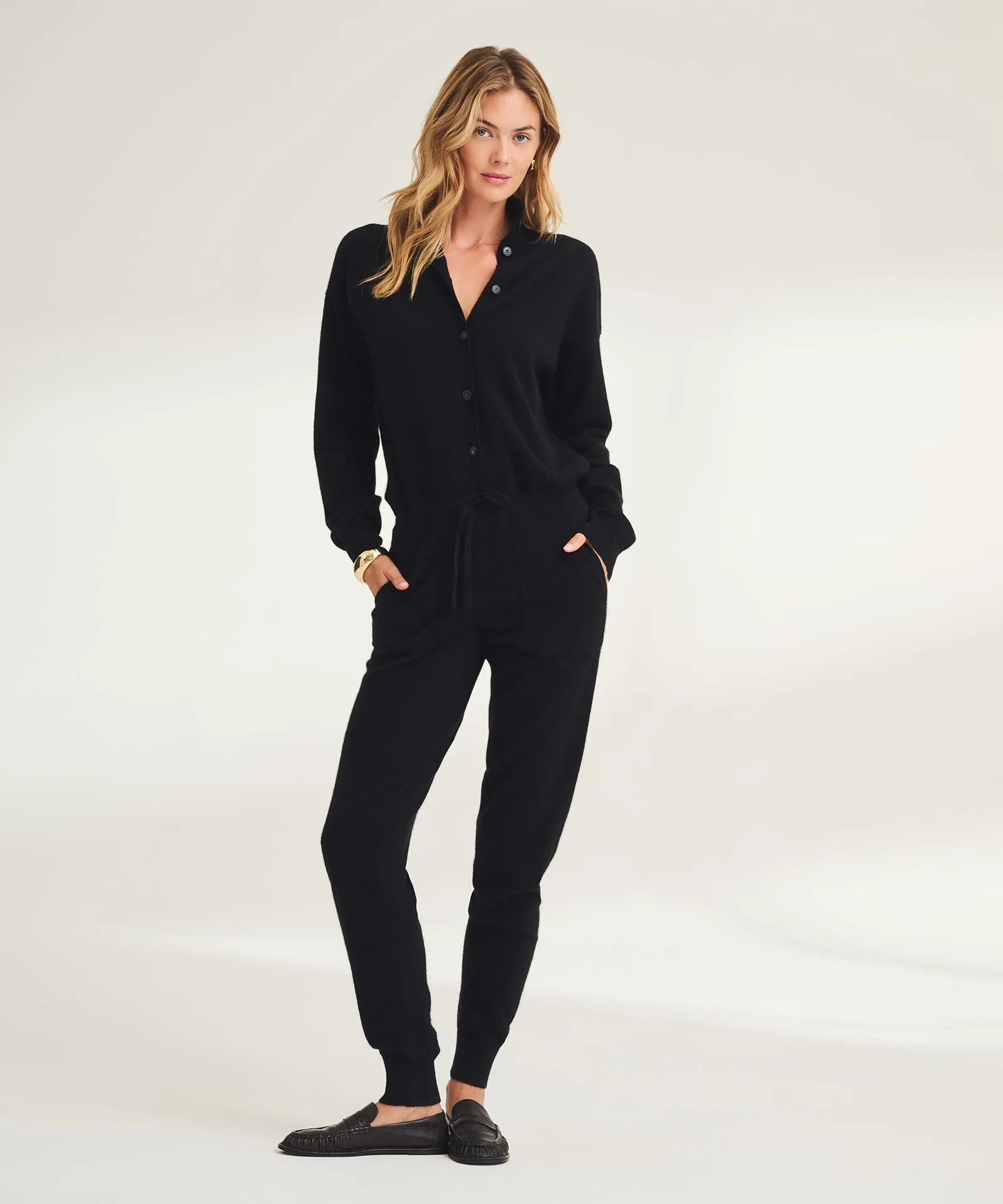 Signature Cashmere Button Down Jumpsuit sold by NAADAM product image thumbnail 2