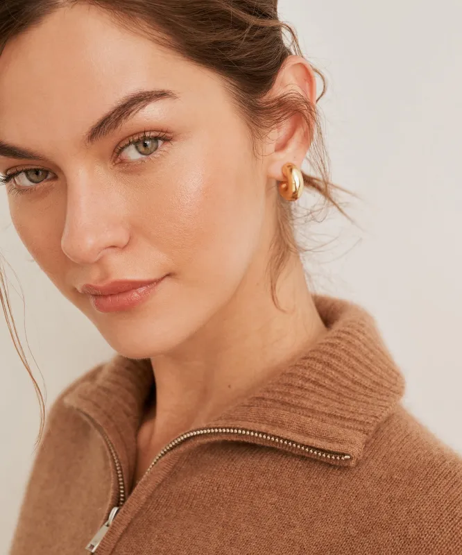 Luxe Cashmere High Neck Quarter Zip sold by NAADAM