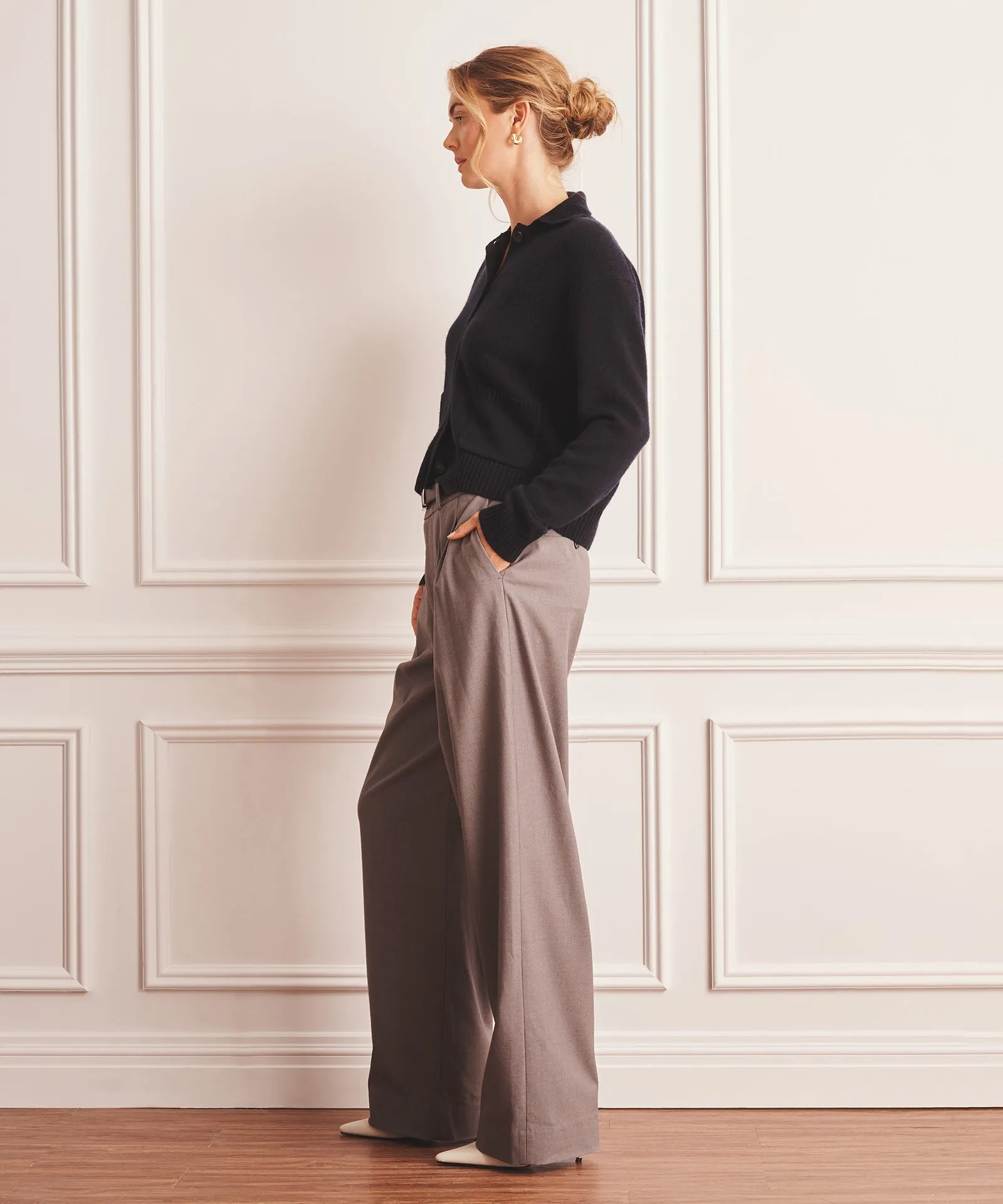 Luxe Cashmere Collared Cardigan sold by NAADAM product image thumbnail 5