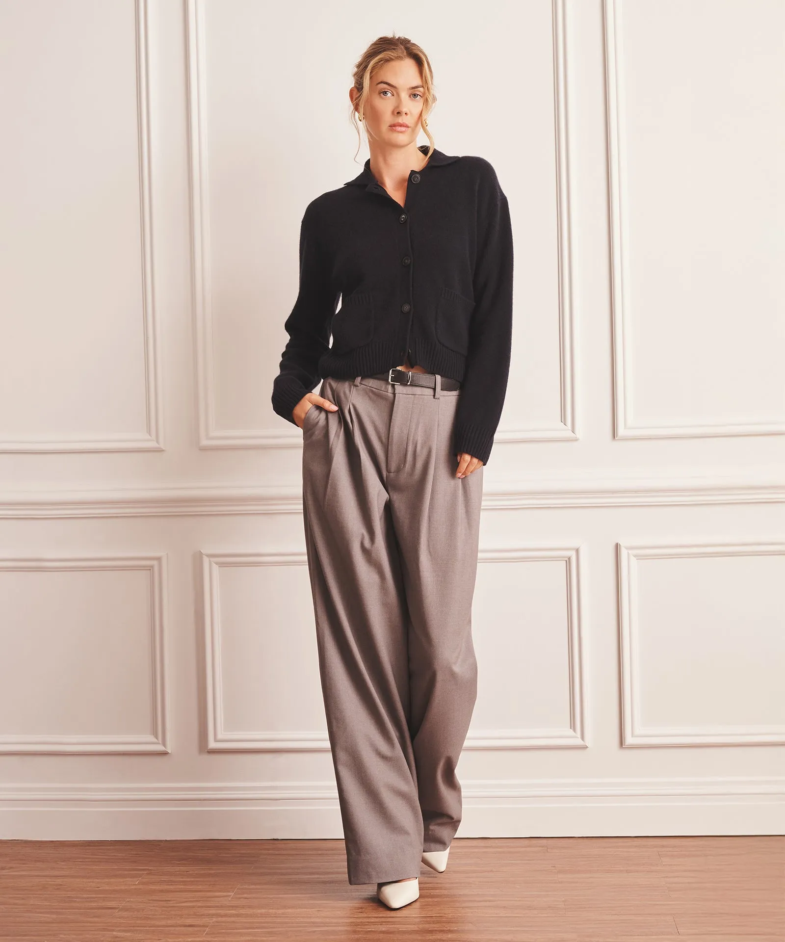 Luxe Cashmere Collared Cardigan sold by NAADAM product image thumbnail 3