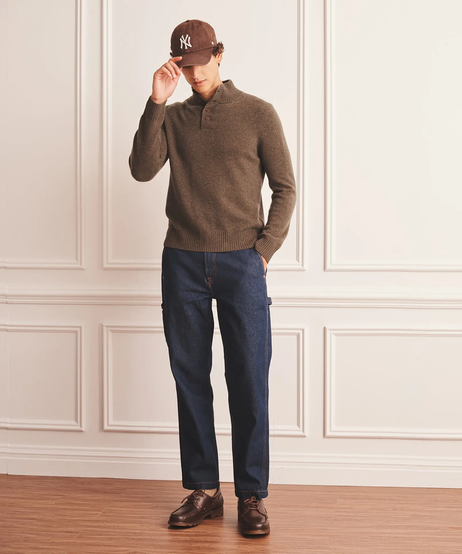 Luxe Cashmere Button Pullover Sweater sold by NAADAM product image thumbnail 5