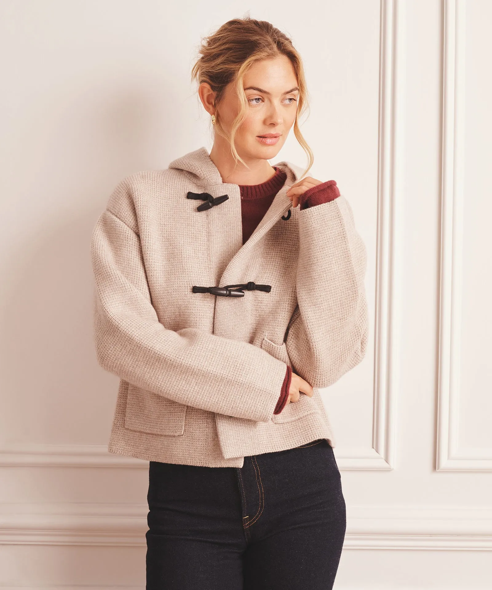 Super Luxe Cashmino Toggle Jacket sold by NAADAM