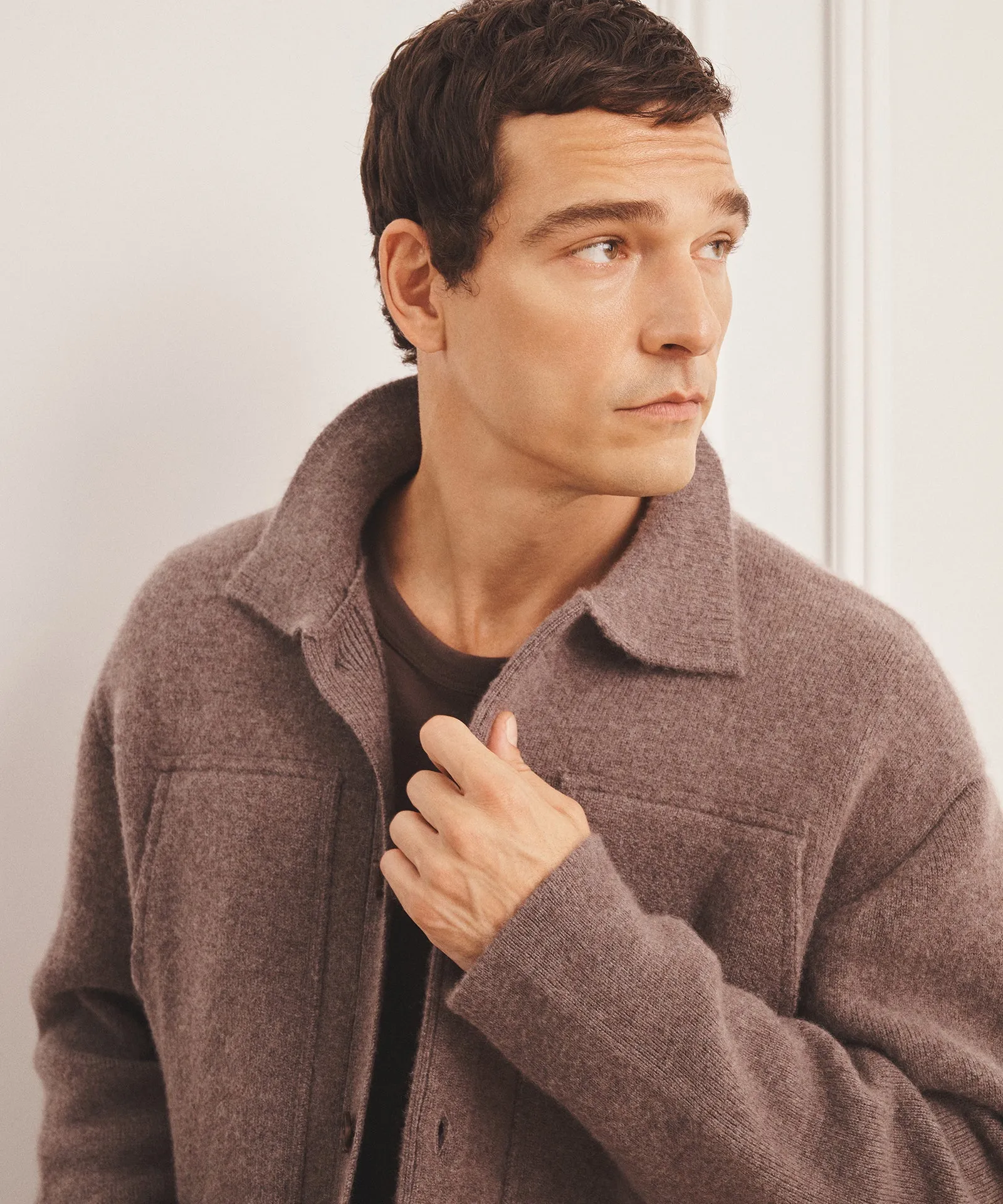 Super Luxe Cashmere Double Faced Utility Jacket sold by NAADAM product image thumbnail 3