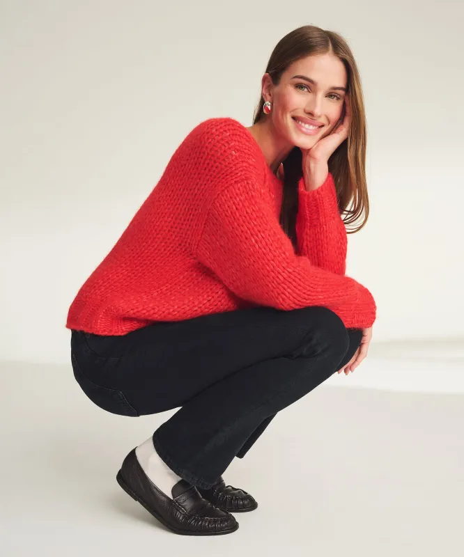 Lofty Alpaca Boatneck Sweater sold by Naadam