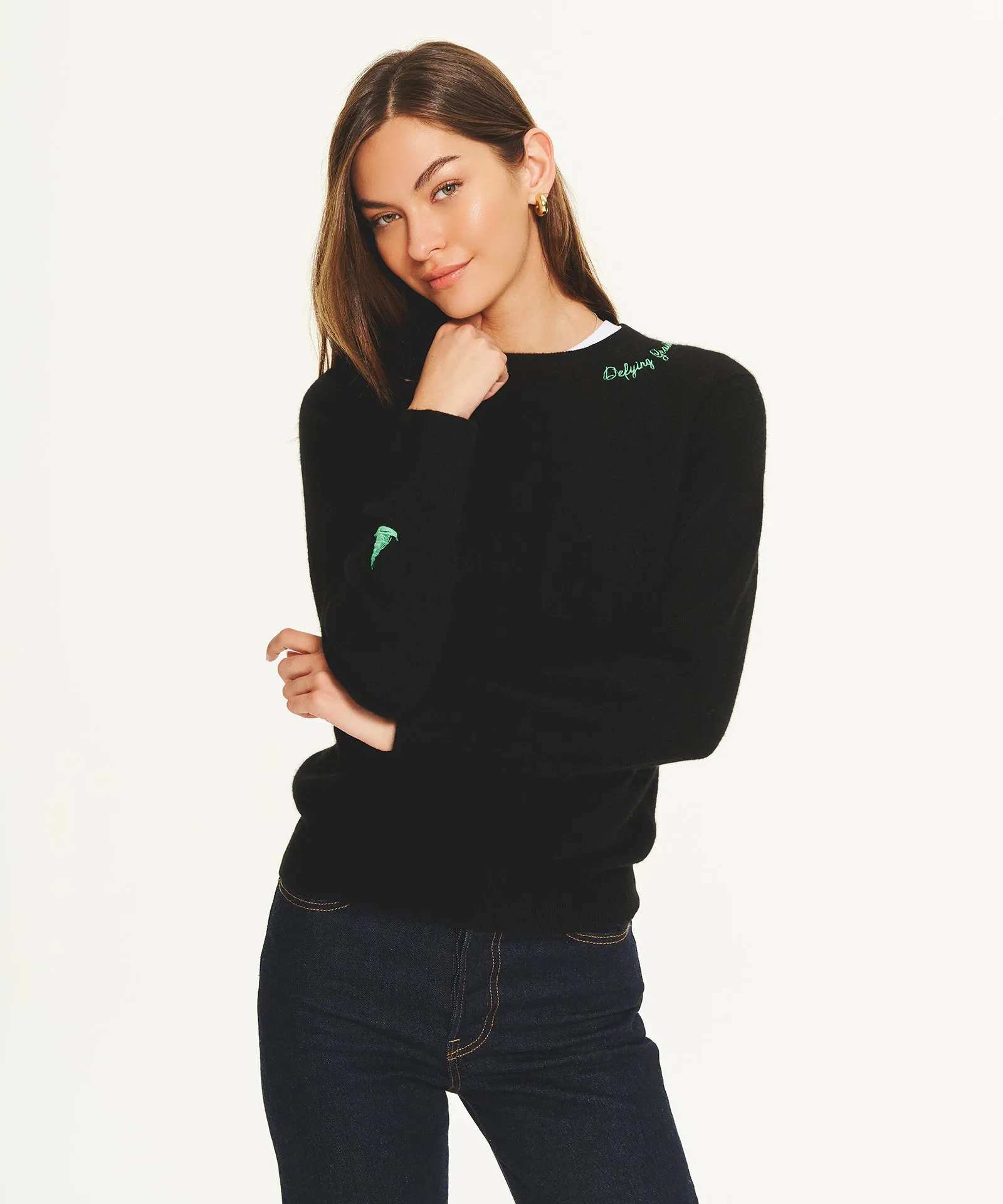 Wicked Defying Gravity Cashmere Sweater sold by NAADAM product image thumbnail 4