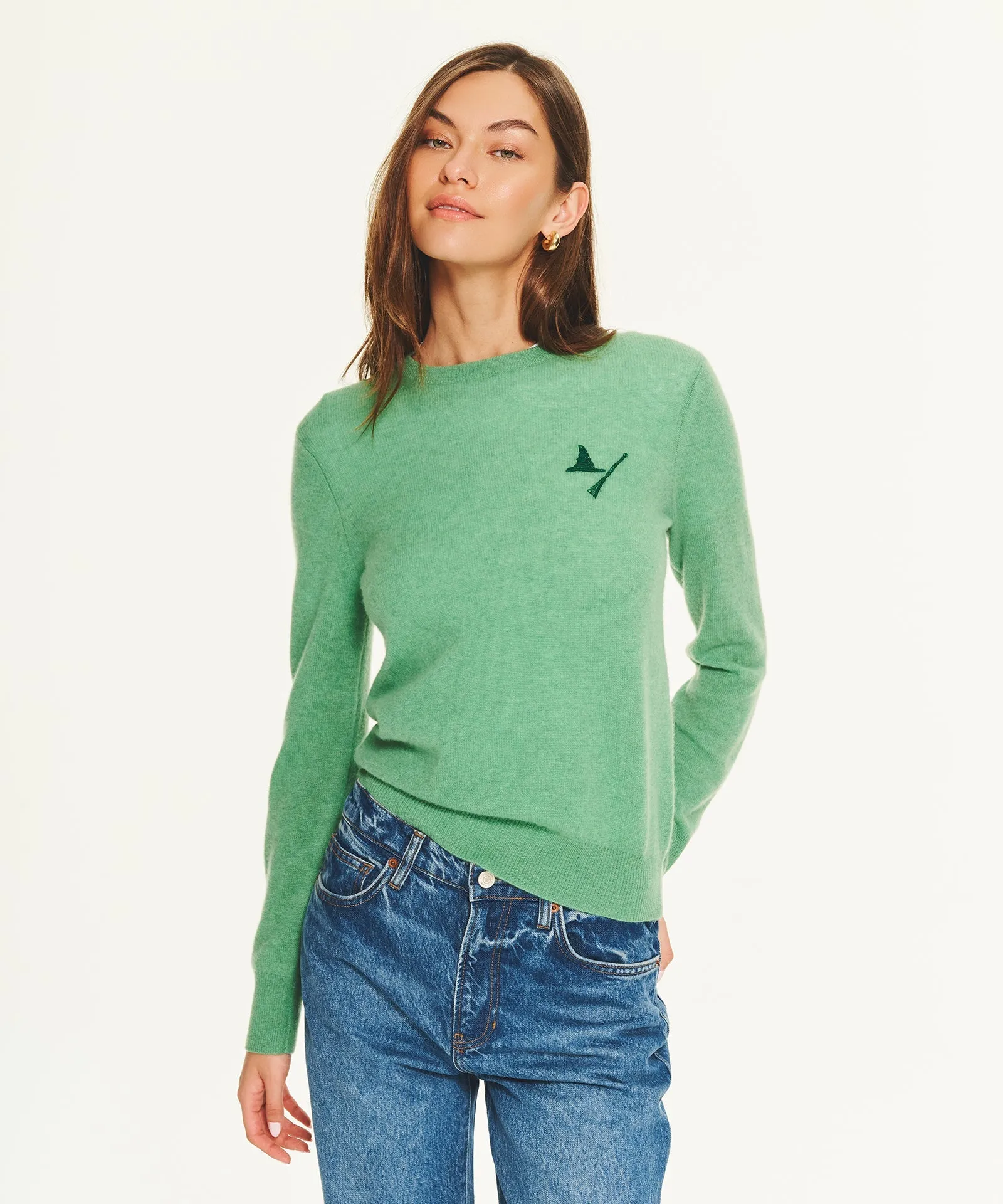 Wicked Elphaba Hat and Broomstick Cashmere Sweater sold by NAADAM product image thumbnail 3